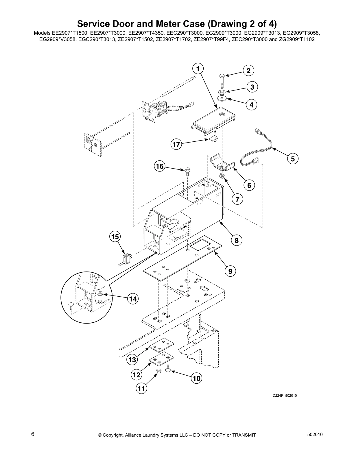 Service Door and Meter Case (Drawing 2 of 4)