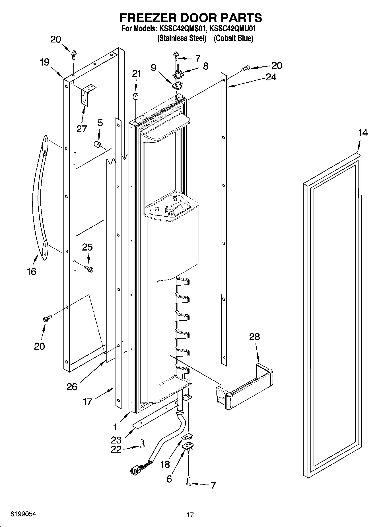 11 - FREEZER DOOR PARTS