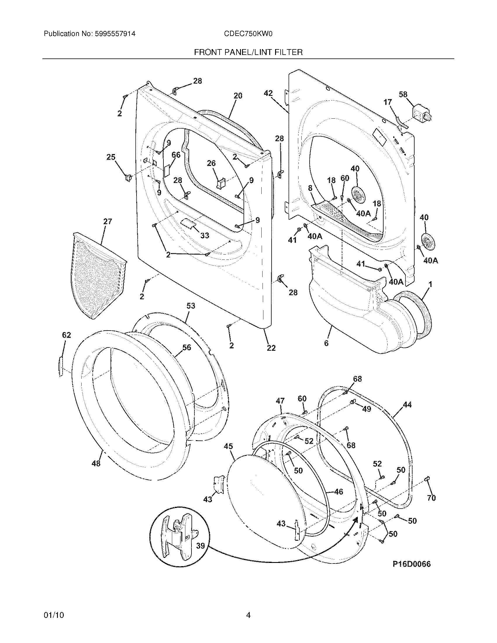 05 - FRONT PANEL/LINT FILTER