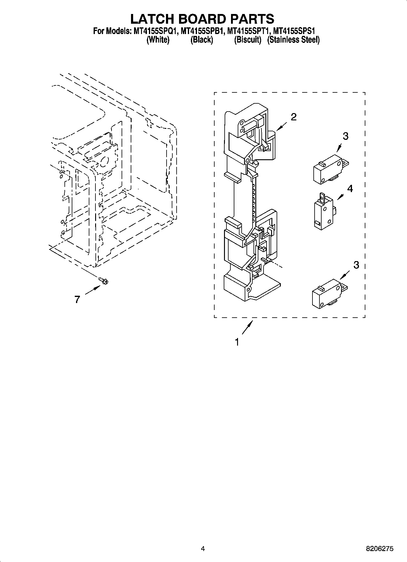04 - LATCH BOARD PARTS