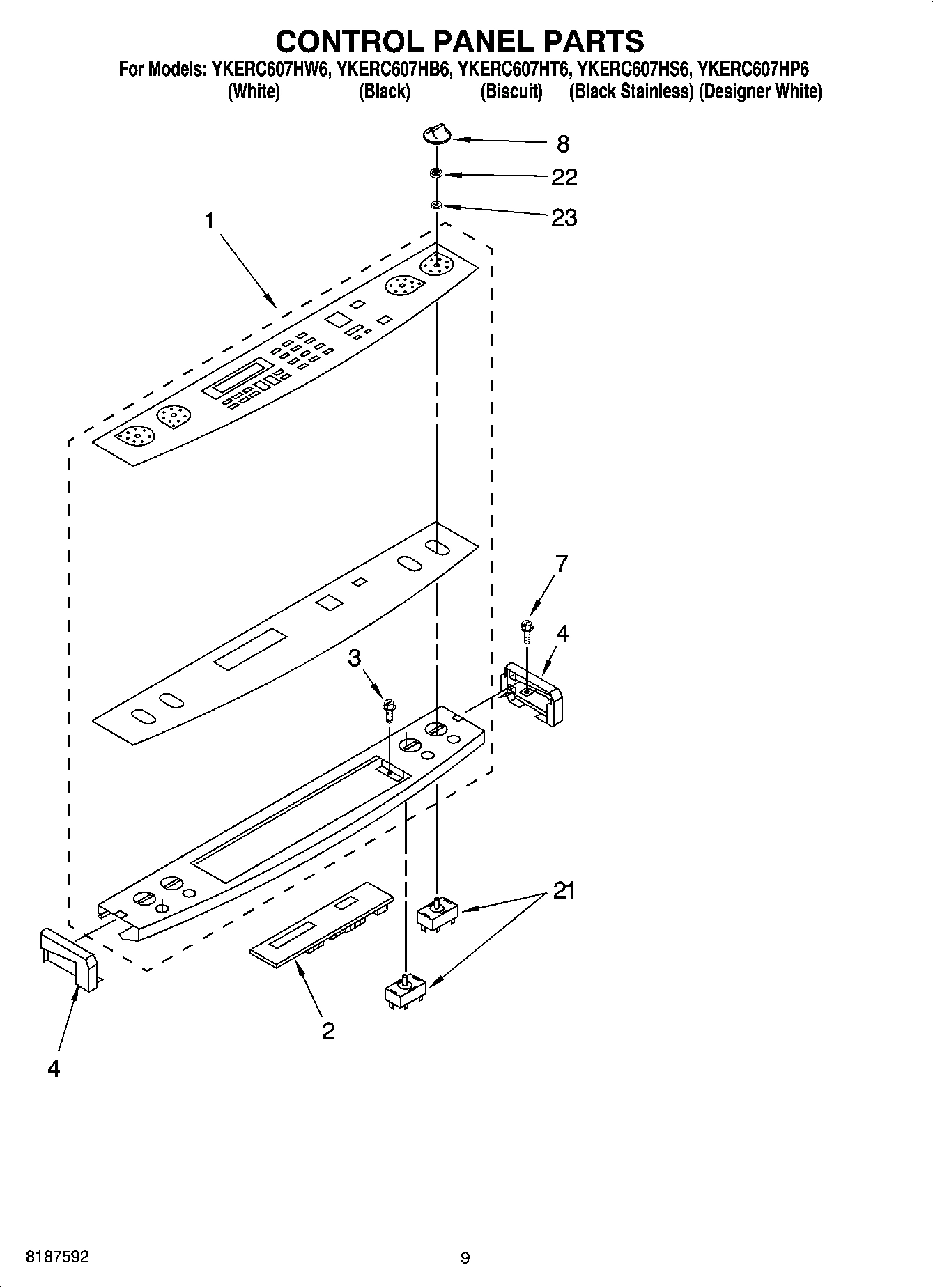 06 - CONTROL PANEL PARTS