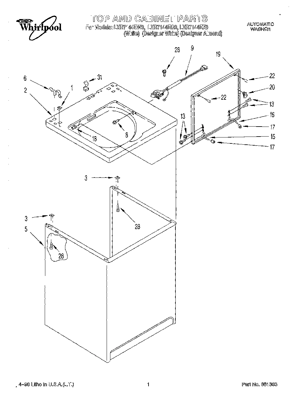 01 - TOP AND CABINET