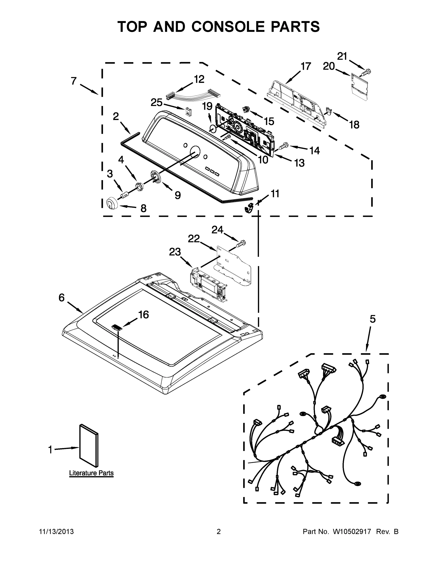 02 - TOP AND CONSOLE PARTS
