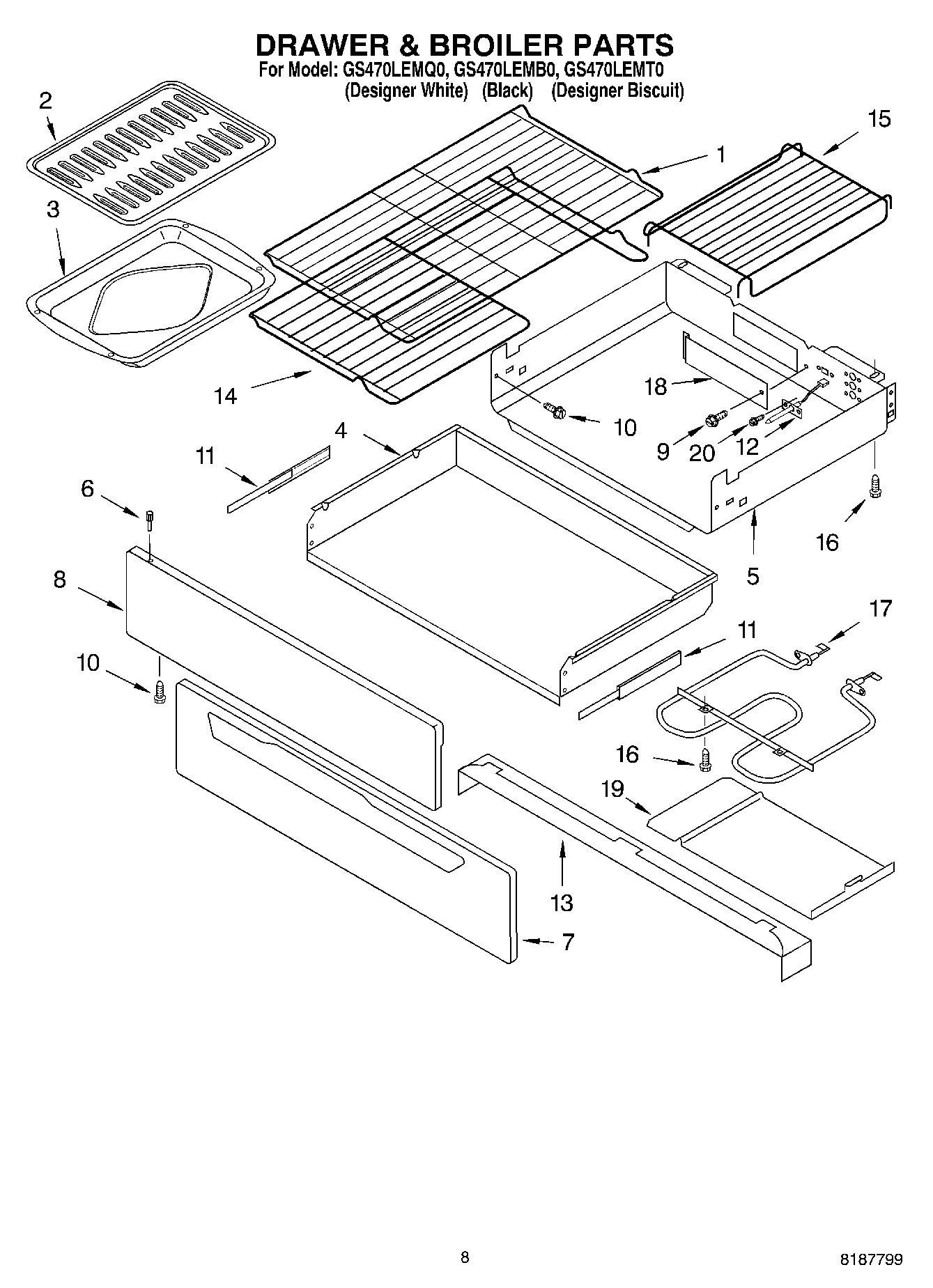 06 - DRAWER & BROILER PARTS, MISCELLANEOUS PARTS