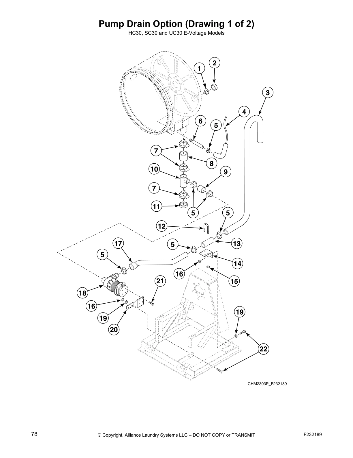 Pump Drain Option (Drawing 1 of 2)