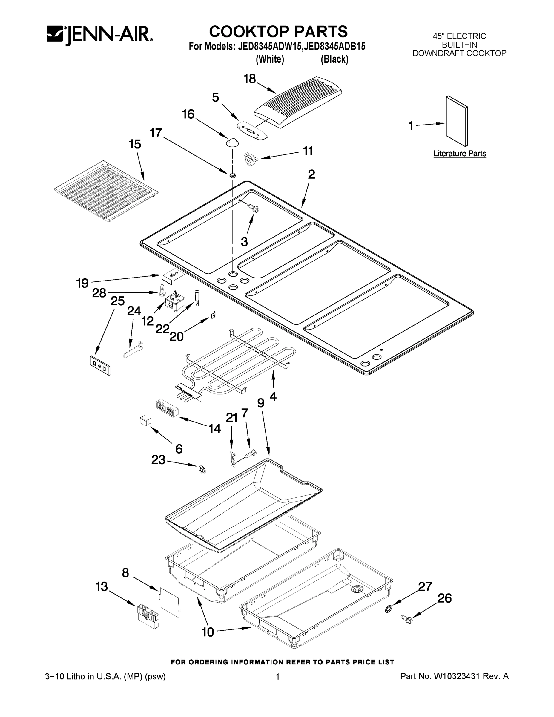 01 - COOKTOP PARTS