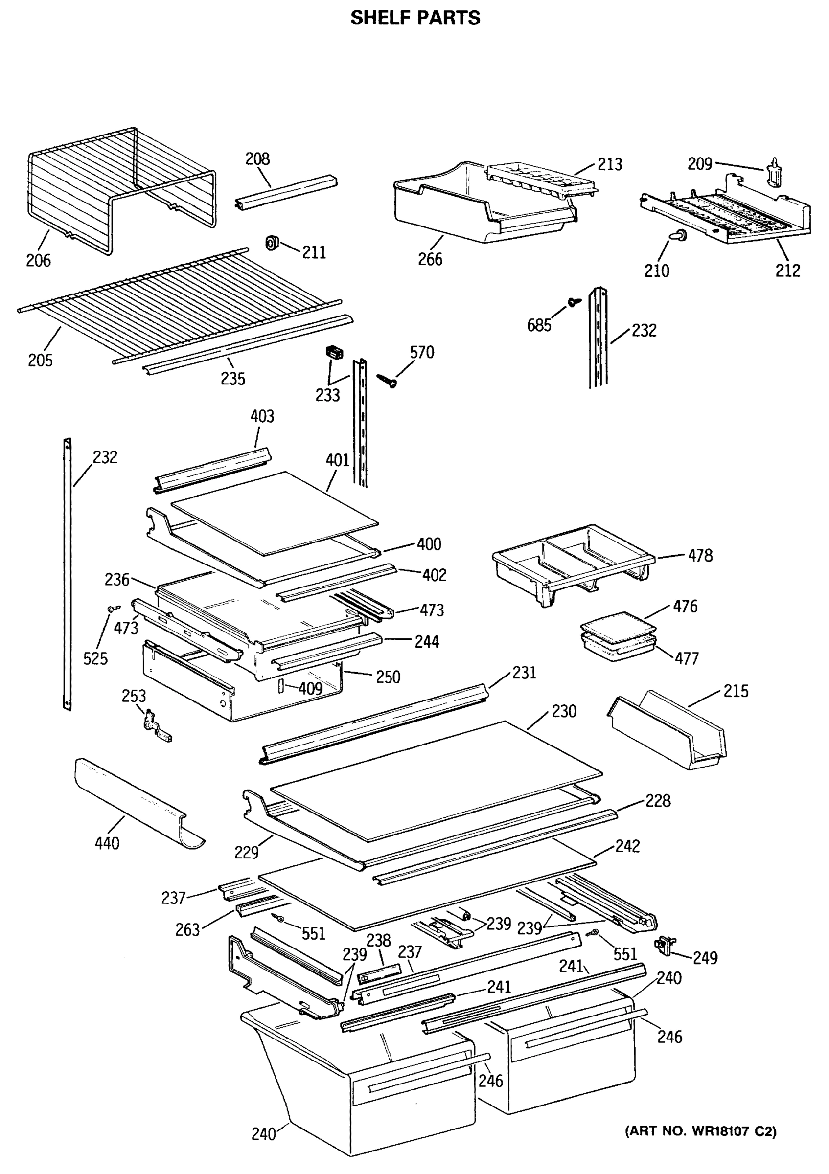 SHELF PARTS