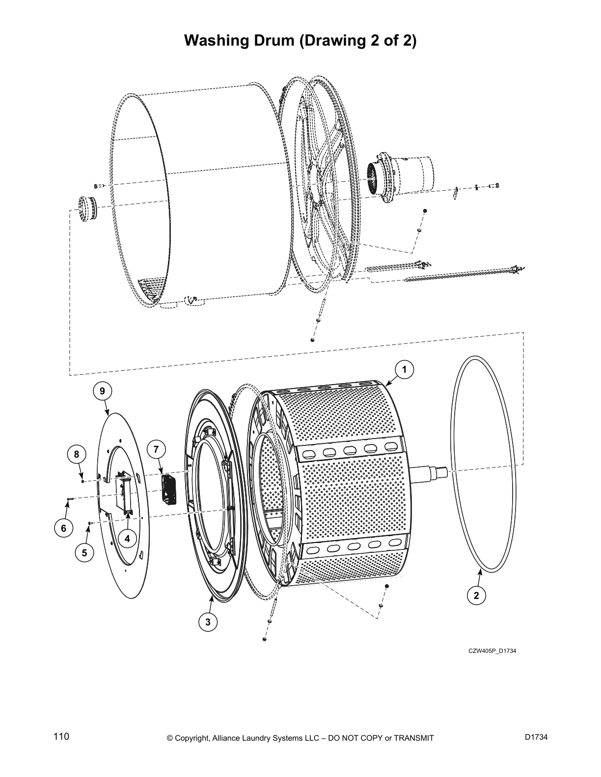 Washing Drum (Drawing 2 of 2)