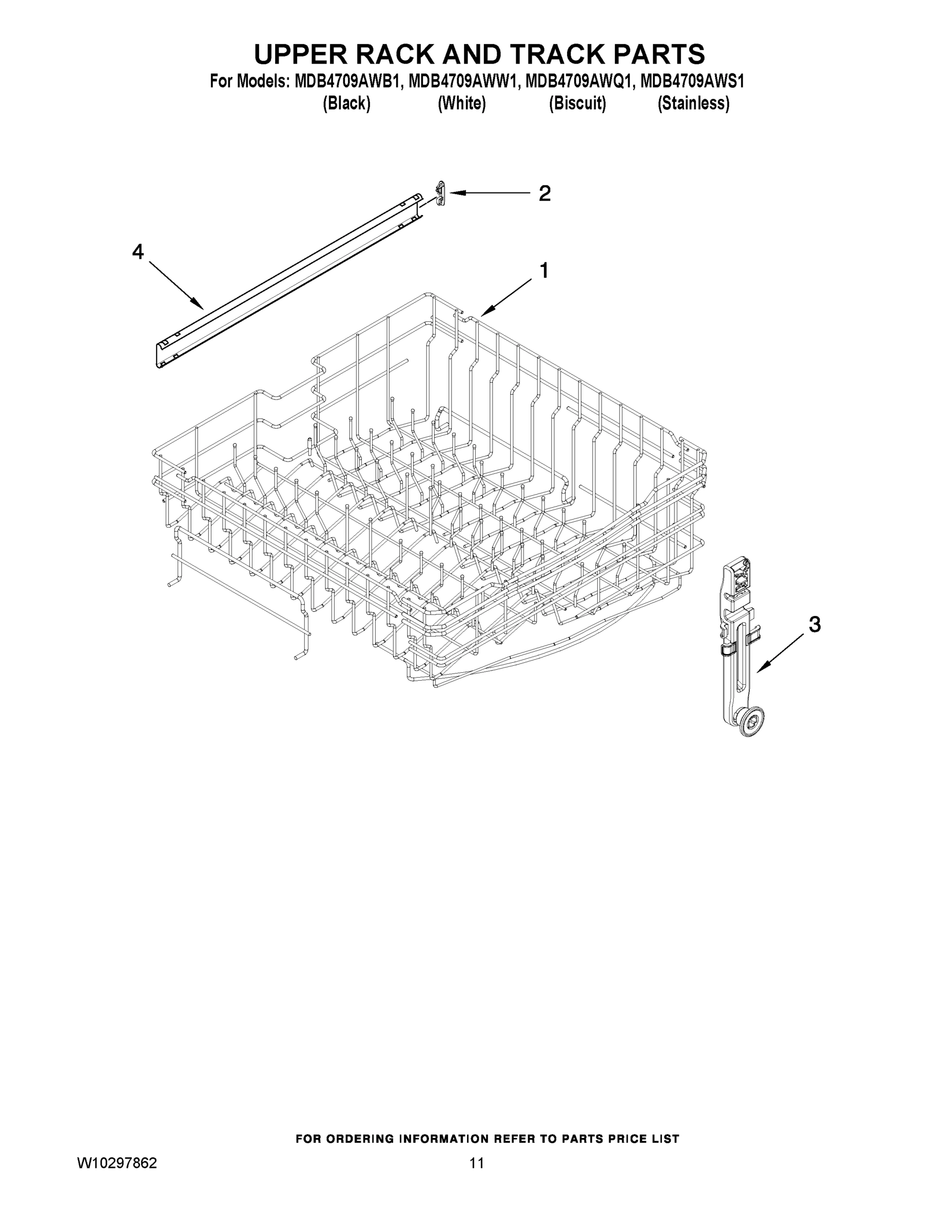 09 - UPPER RACK AND TRACK PARTS