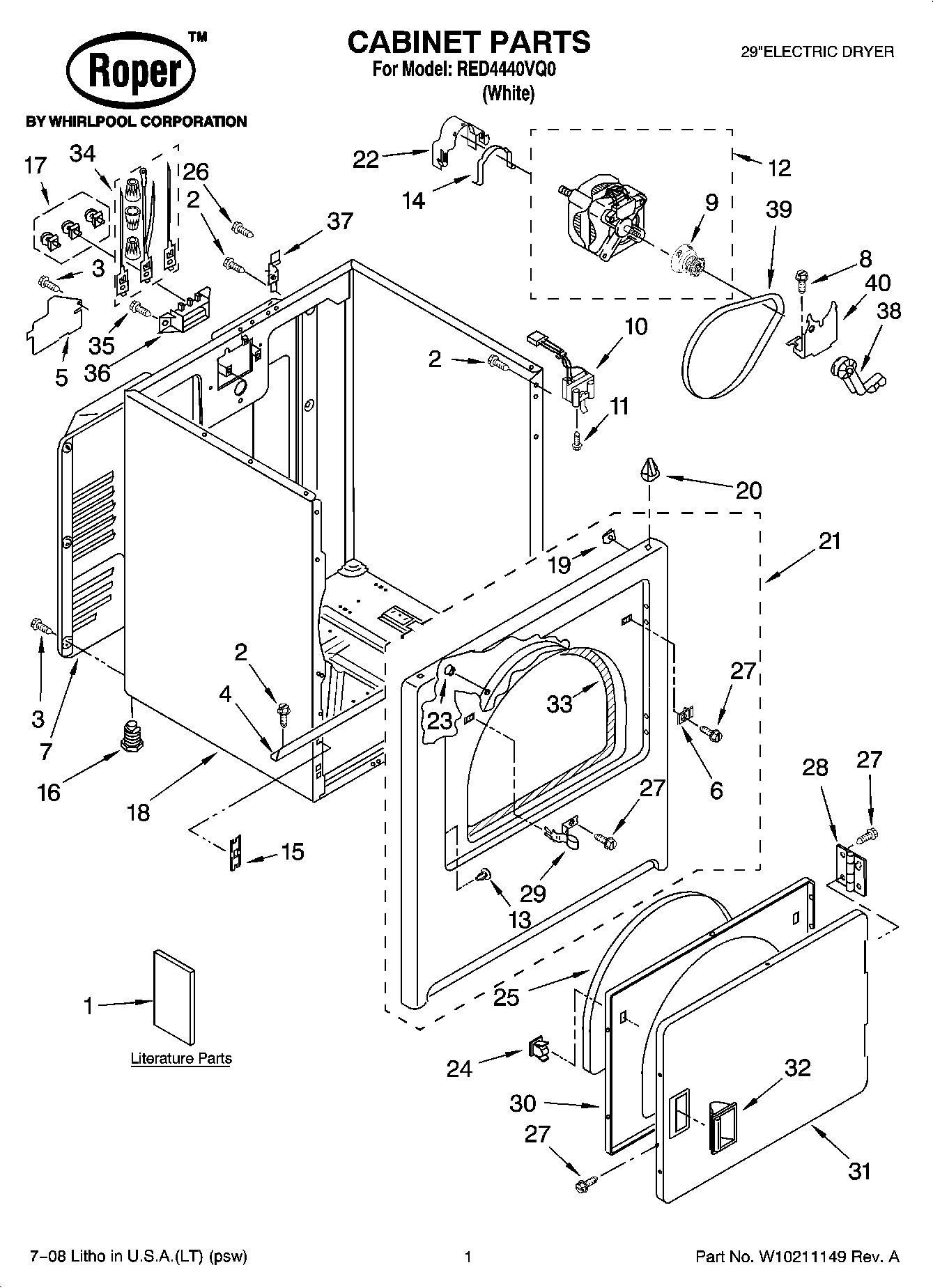 01 - CABINET PARTS