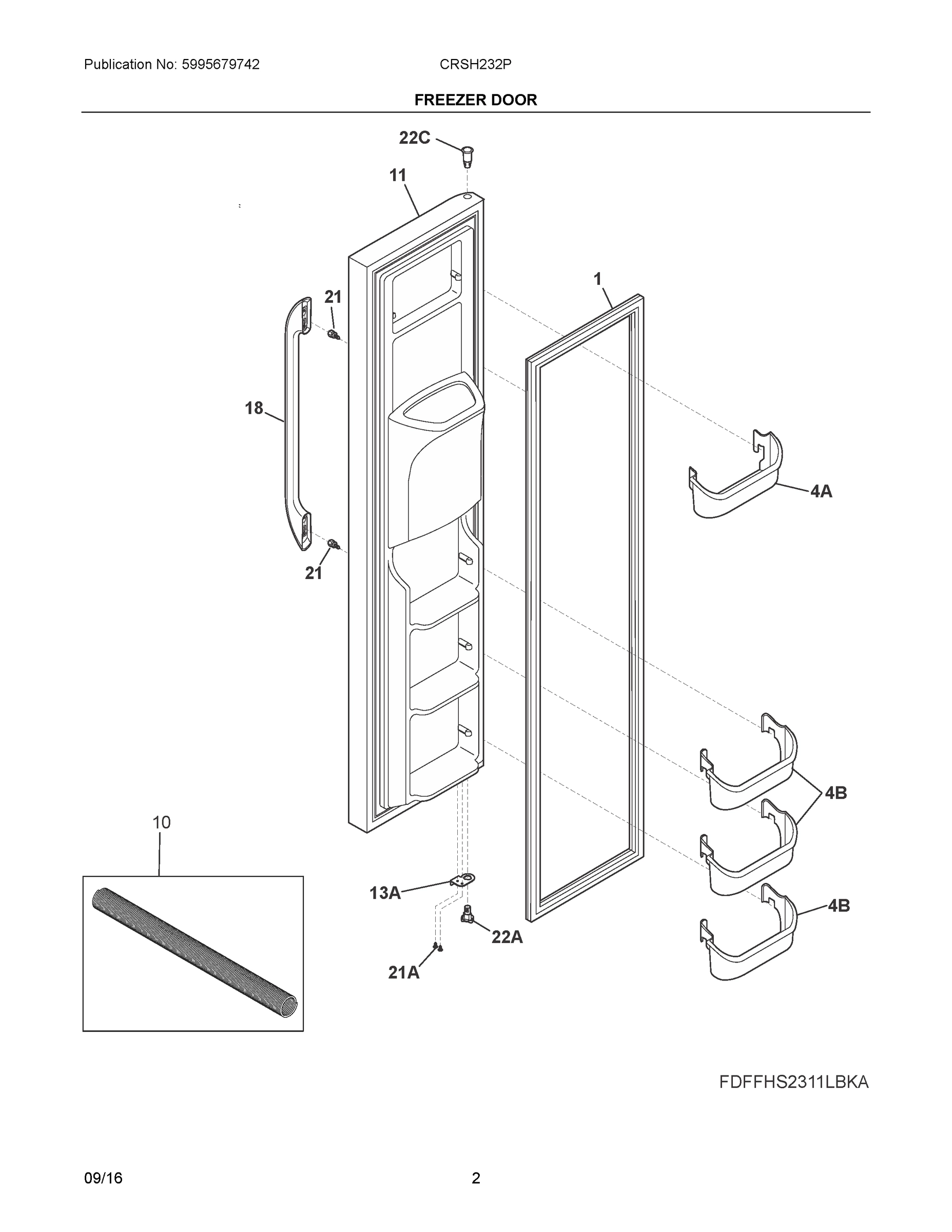 02 - FREEZER DOOR