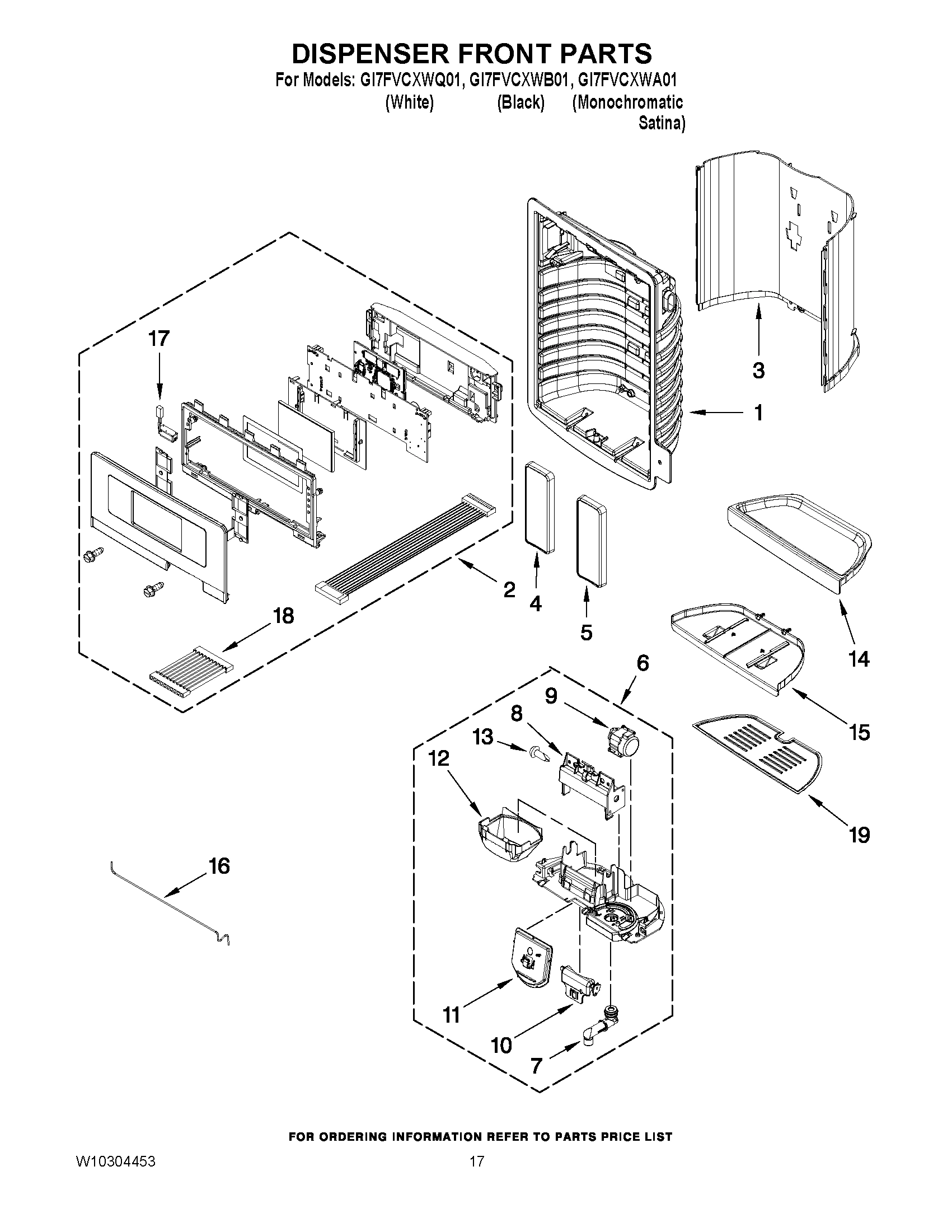 09 - DISPENSER FRONT PARTS