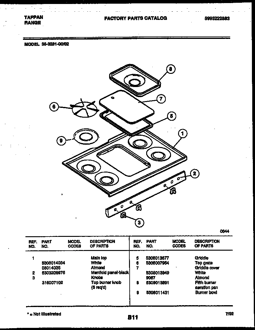 03 - COOKTOP PARTS