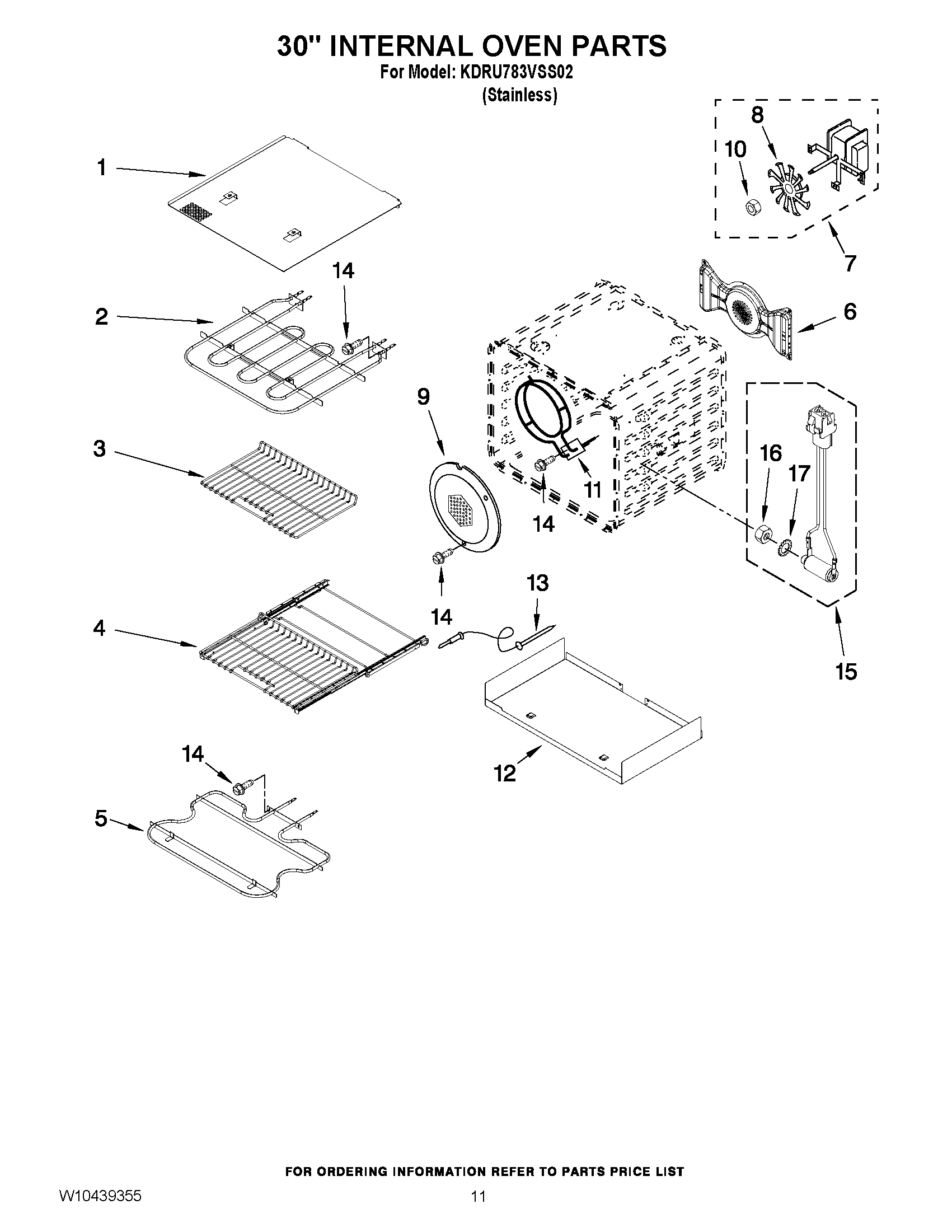 09 - 30`` INTERNAL OVEN PARTS
