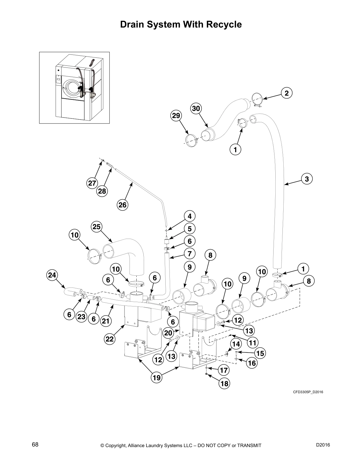Drain System With Recycle