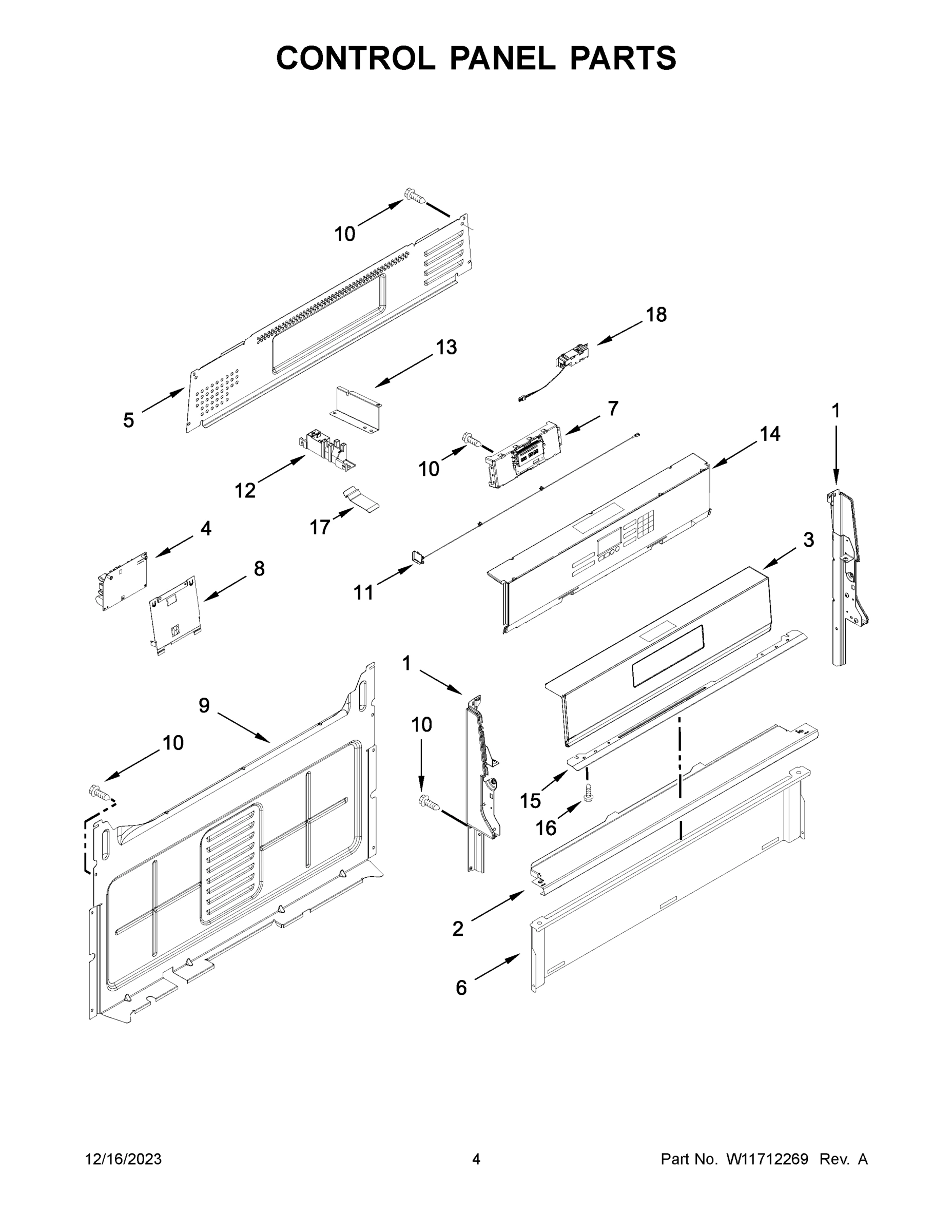 03 - CONTROL PANEL PARTS