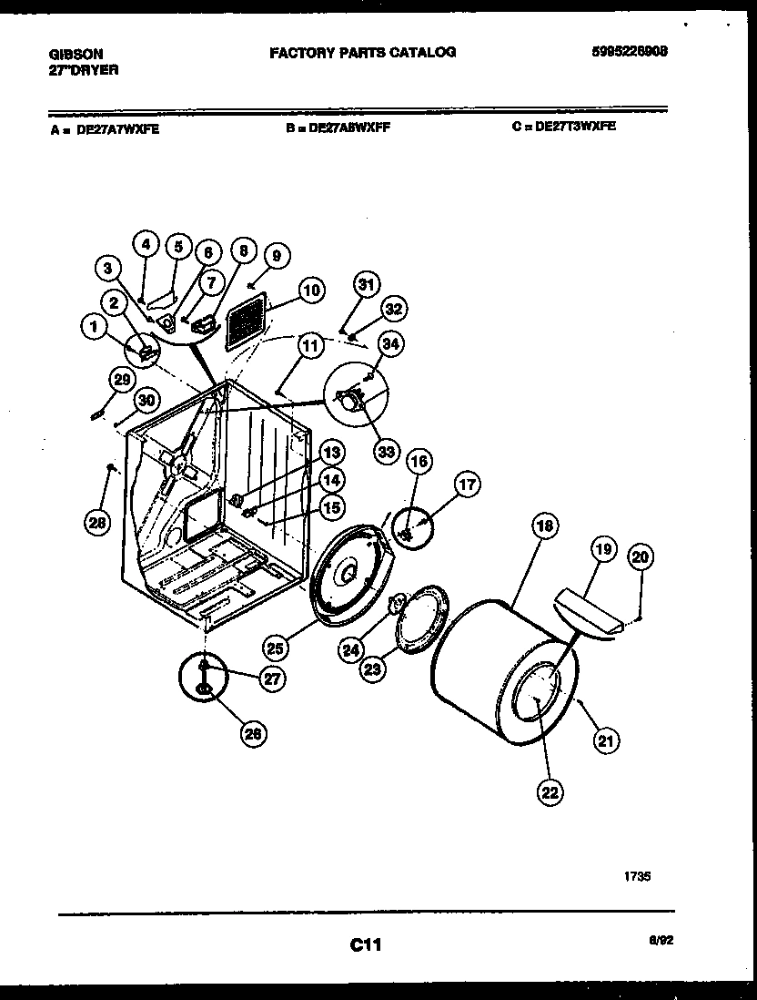 02 - CABINET AND COMPONENT PARTS