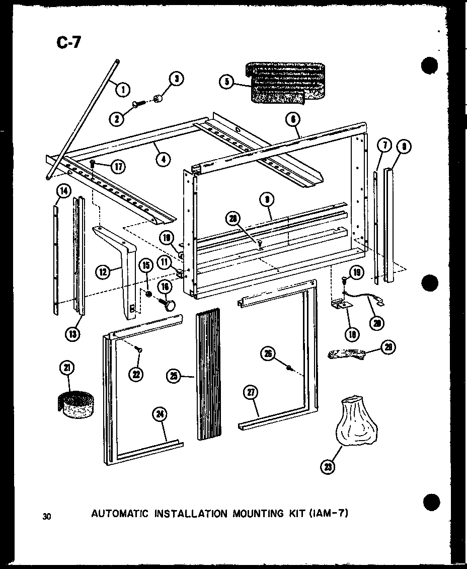 01 - AUTOMATIC INSTALLATION MTG KIT (1AM-7)