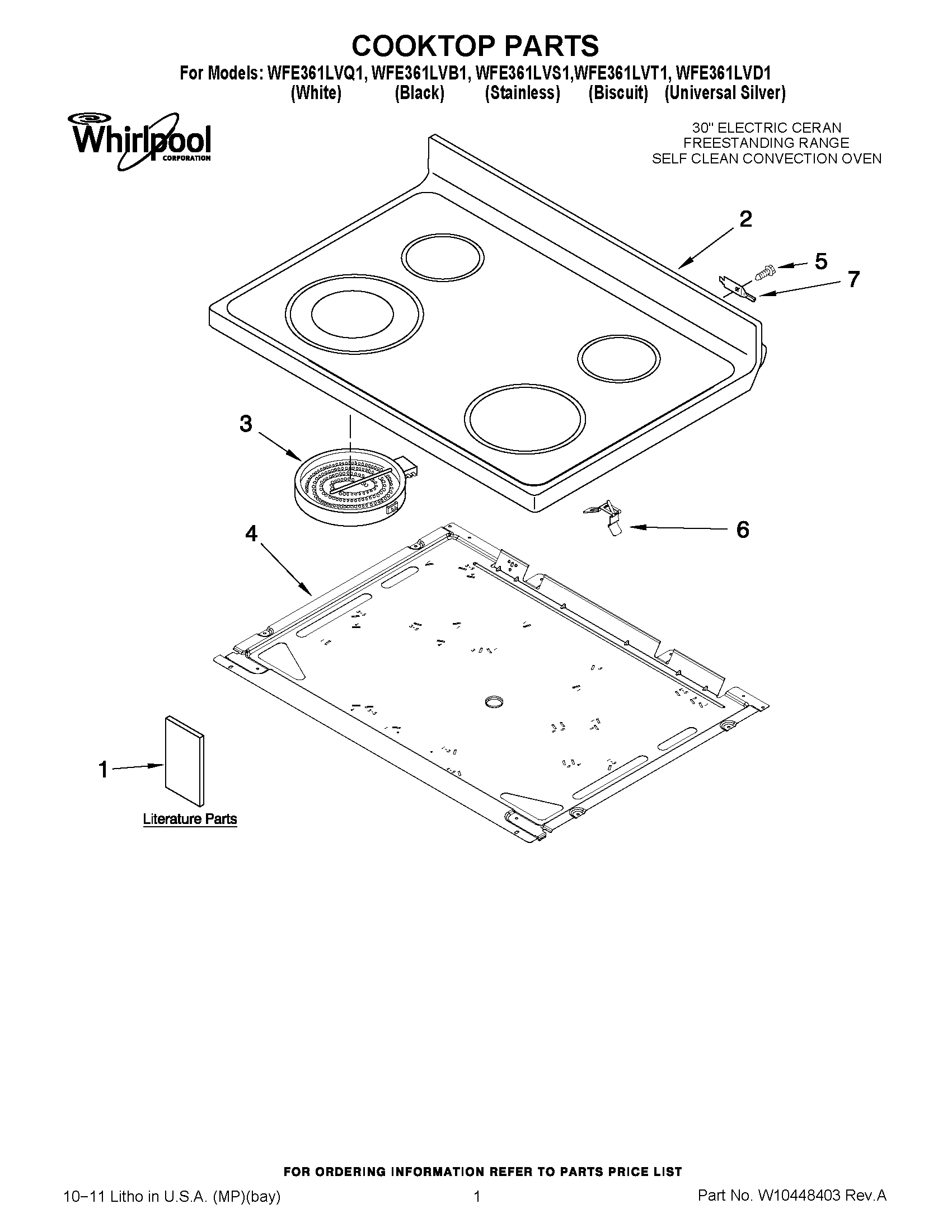 01 - COOKTOP PARTS