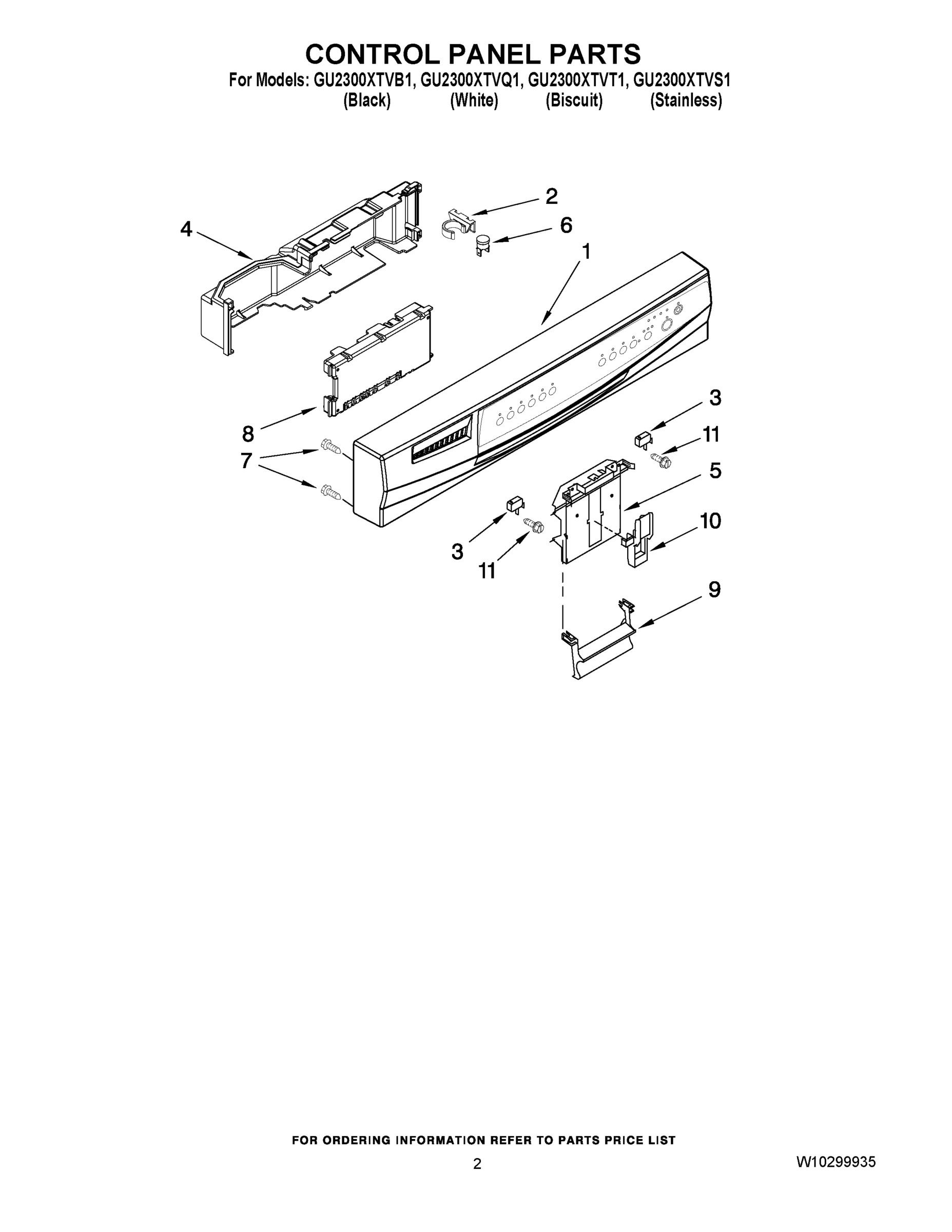 02 - CONTROL PANEL PARTS