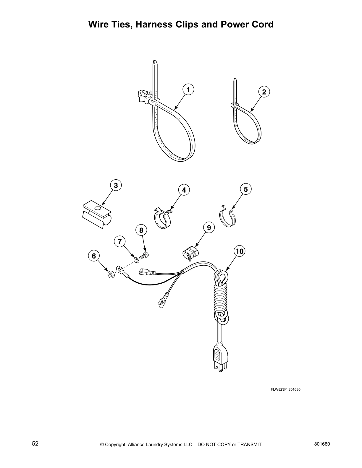 Wire Ties, Harness Clips and Power Cord