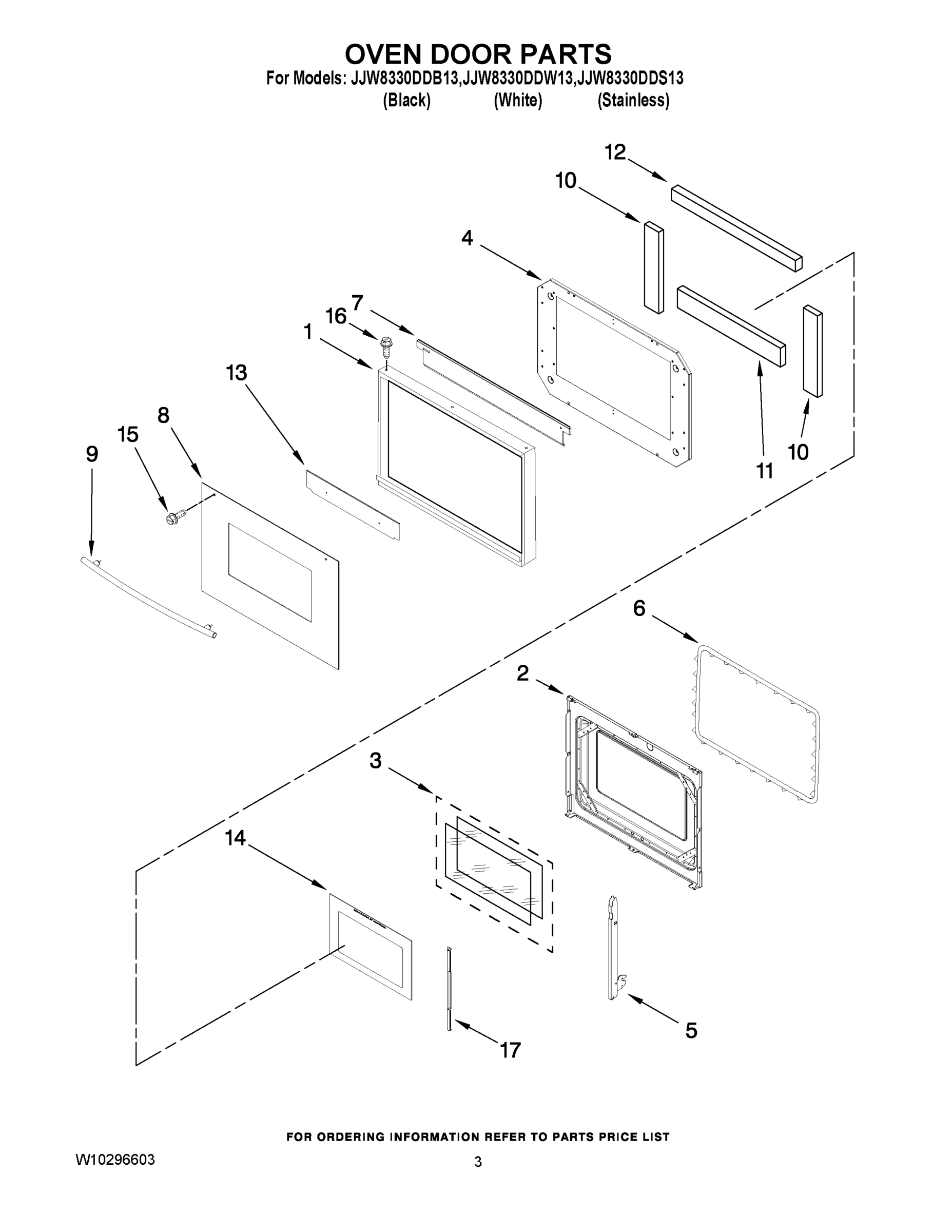 02 - OVEN DOOR PARTS