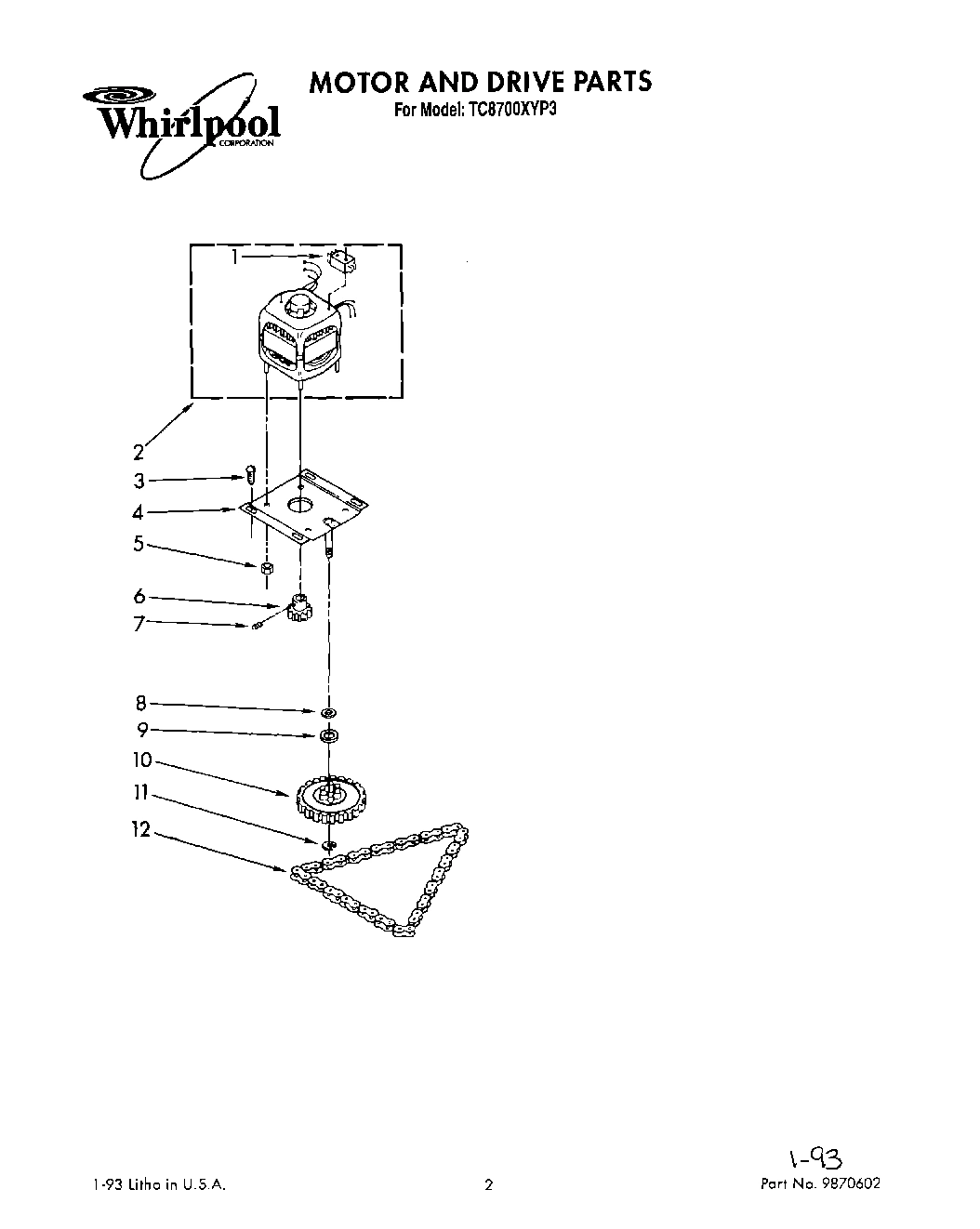 01 - MOTOR AND DRIVE, LIT/OPTIONAL