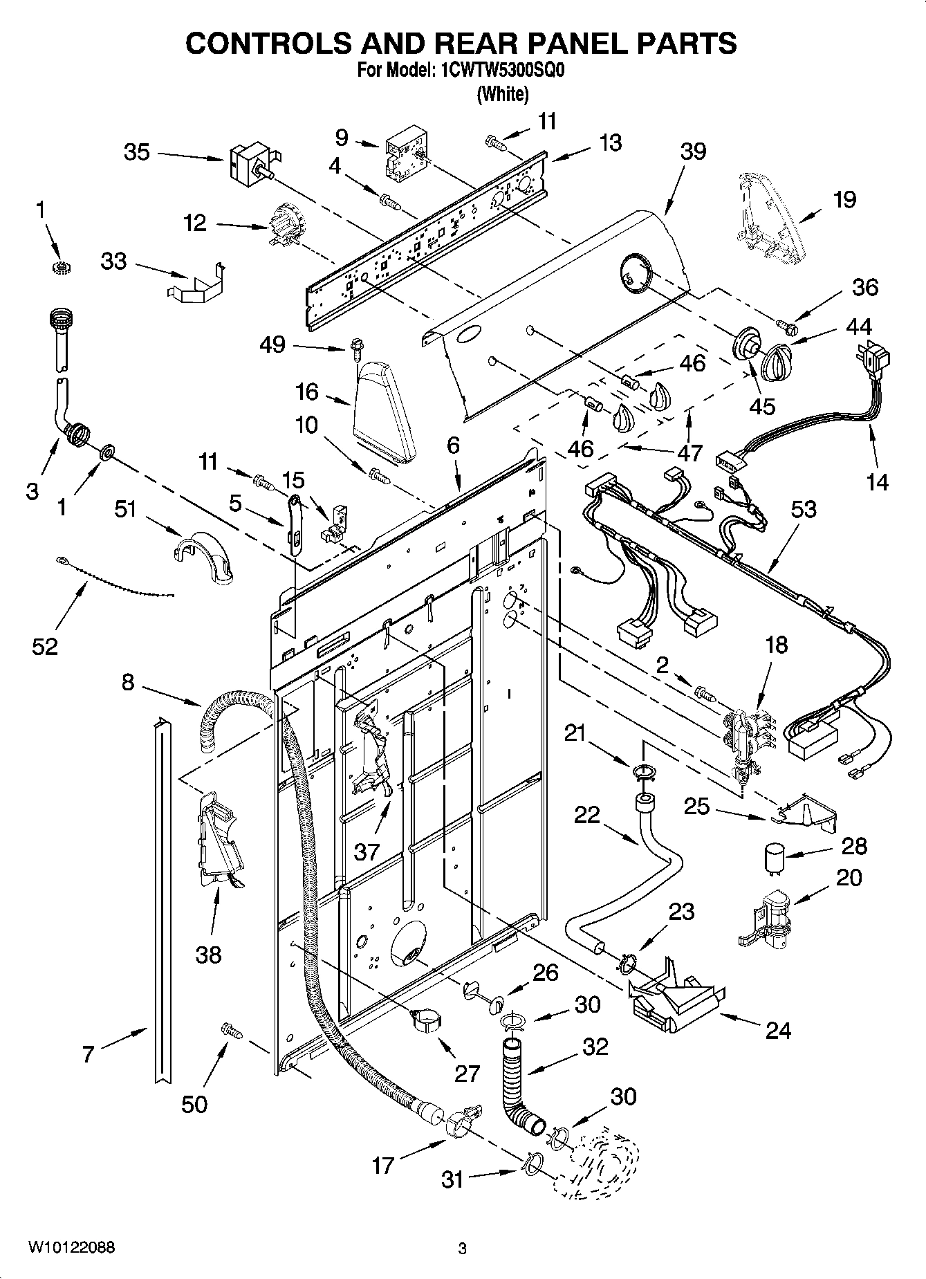 02 - CONTROLS AND REAR PANEL PARTS