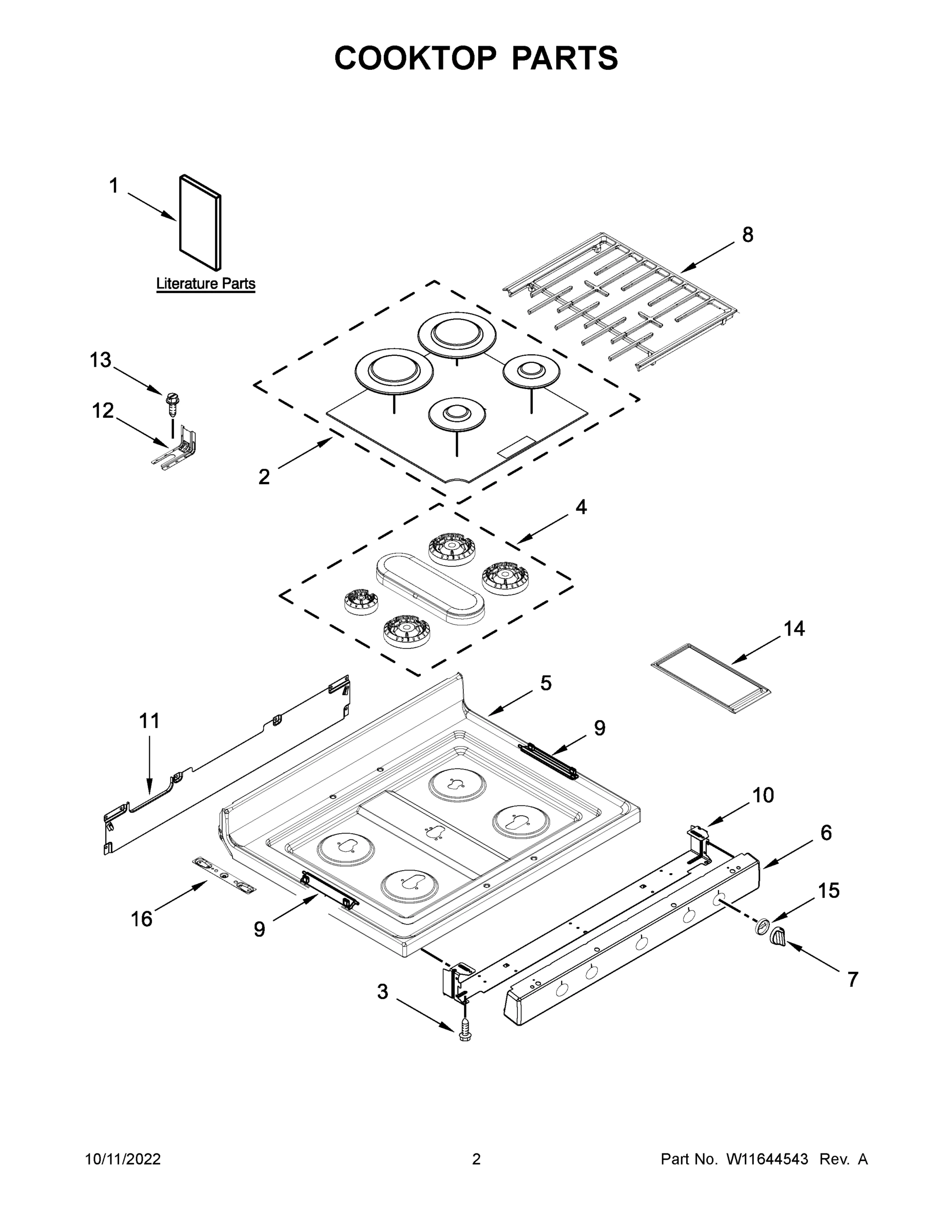 02 - COOKTOP PARTS
