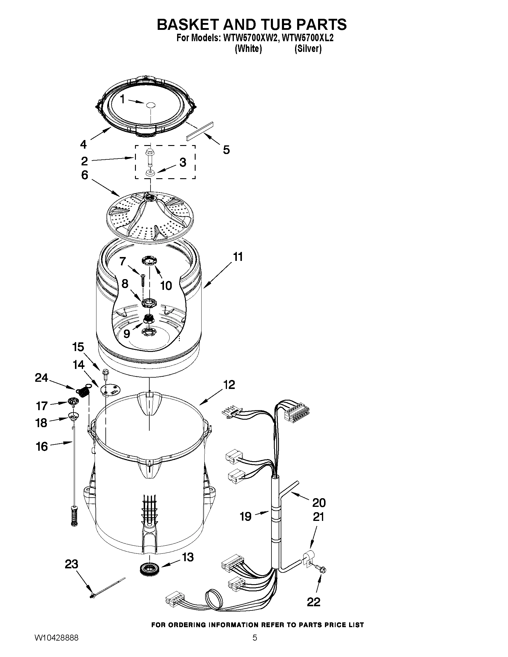 03 - BASKET AND TUB PARTS