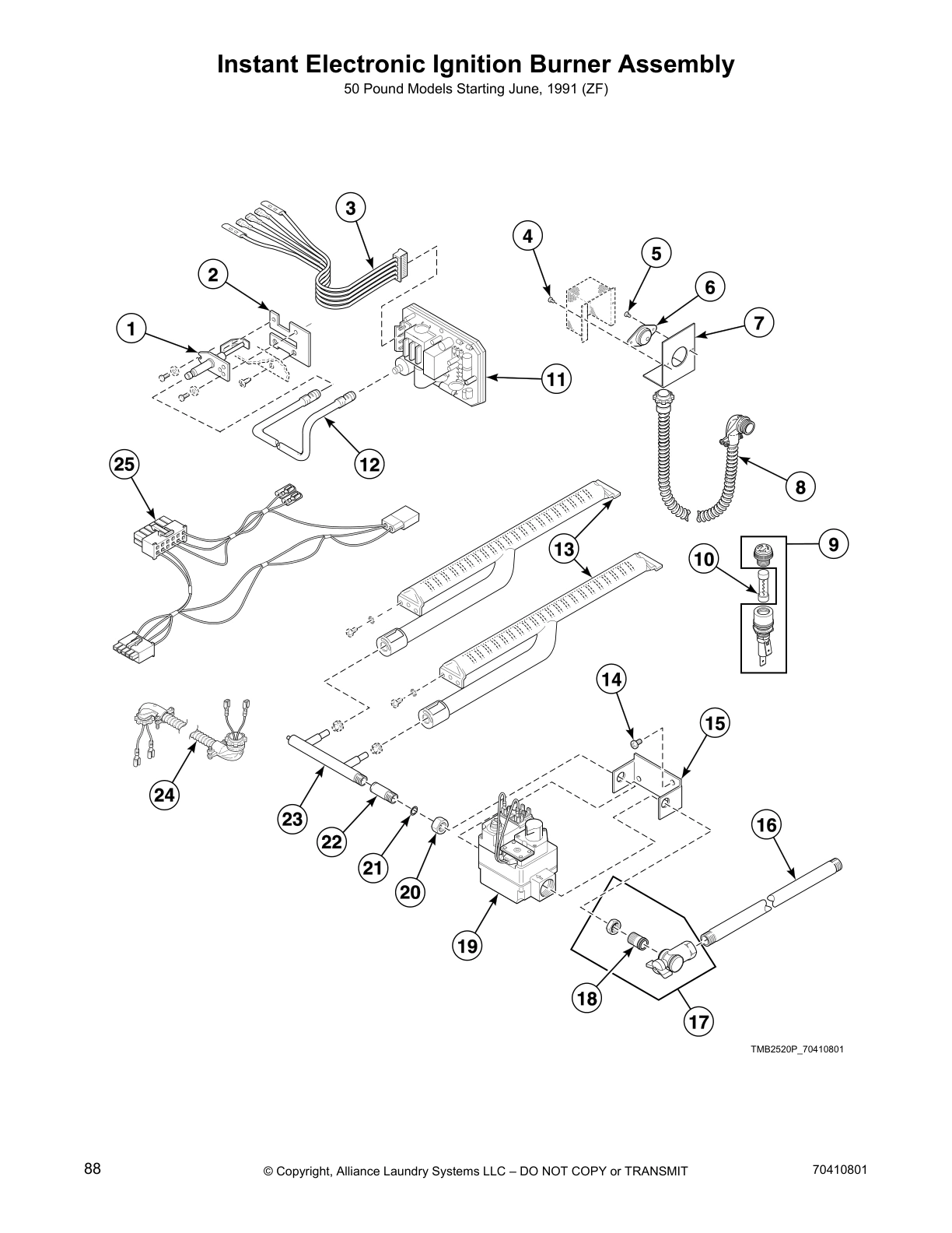 Instant Electronic Ignition Burner Assembly
