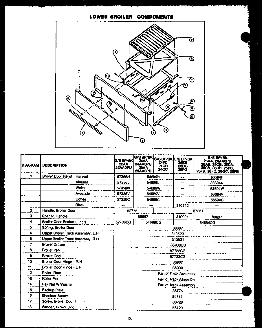 02 - LOWER BROILER COMPONENTS