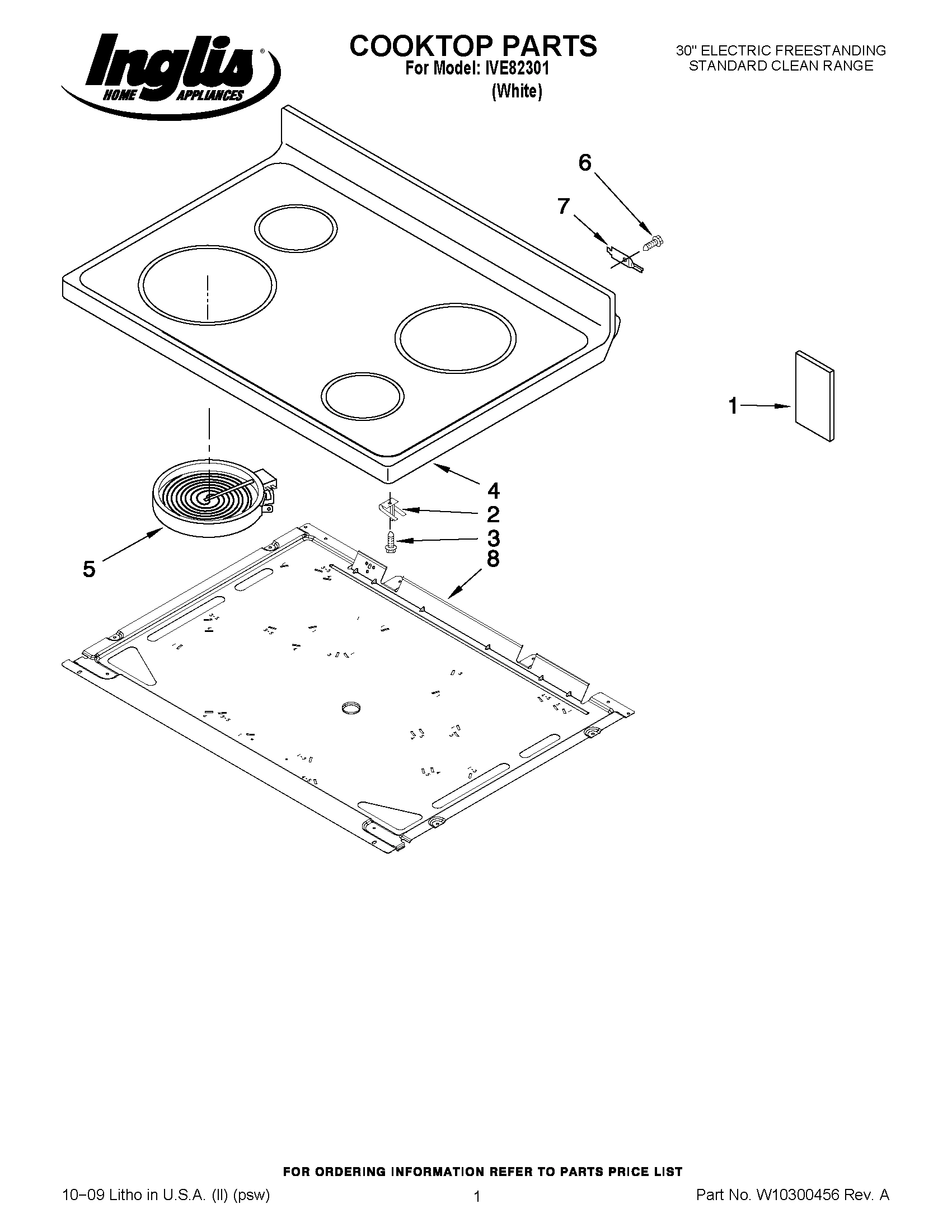 01 - COOKTOP PARTS