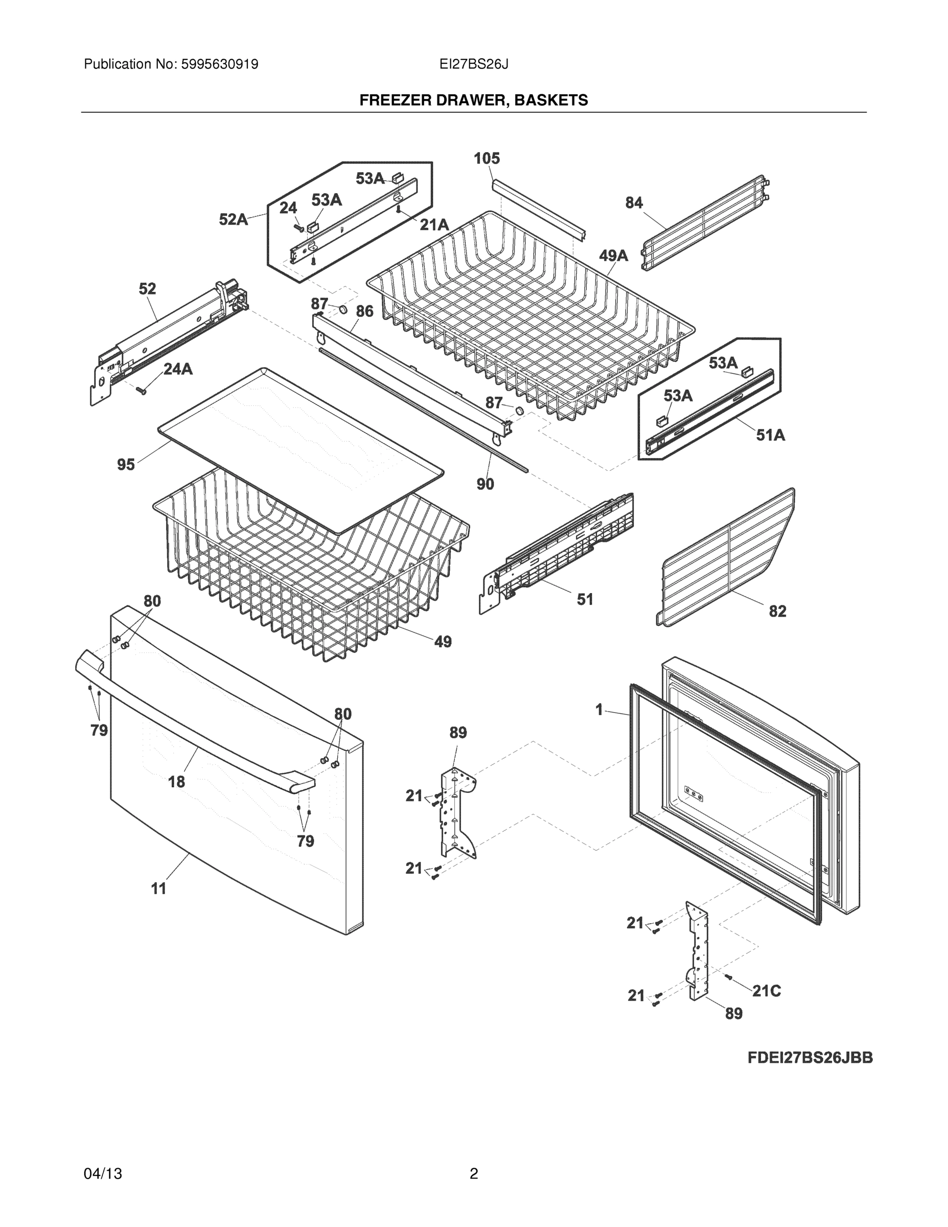 03 - FREEZER DRAWER, BASKETS