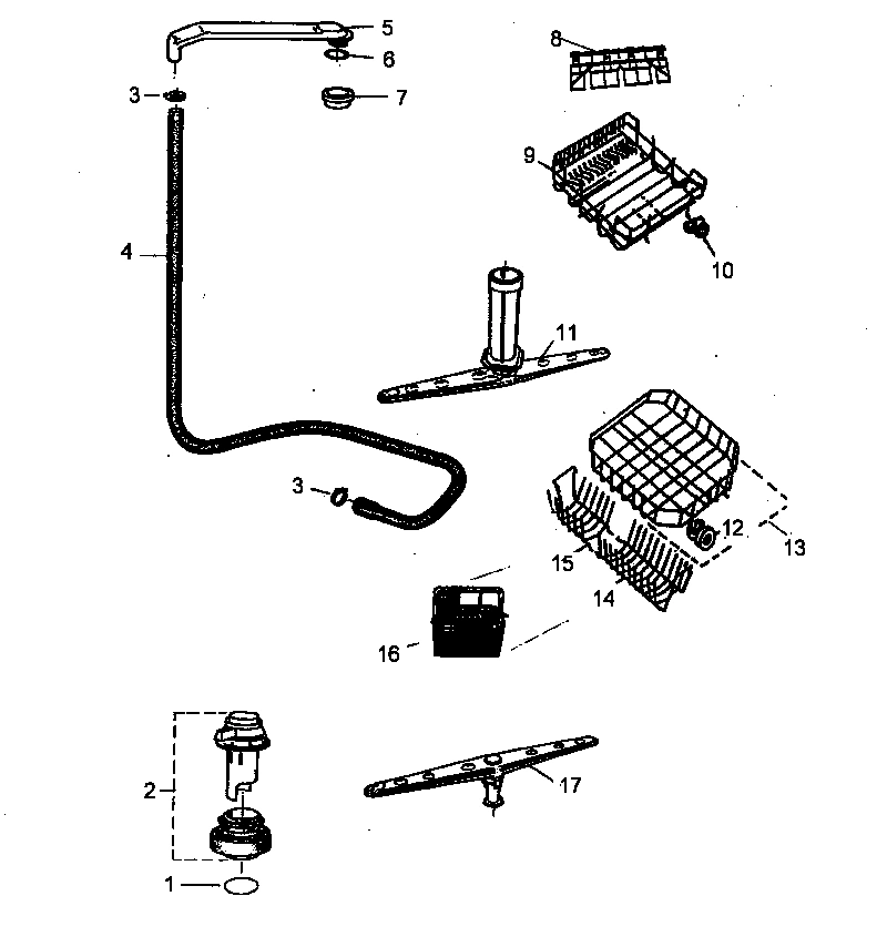 03 - SPRAY ARM/RACK PARTS