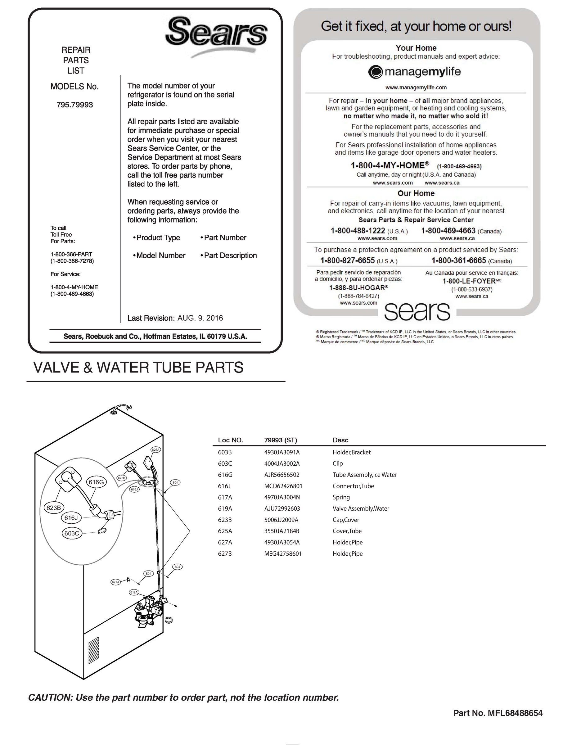VALVE & WATER TUBE PARTS