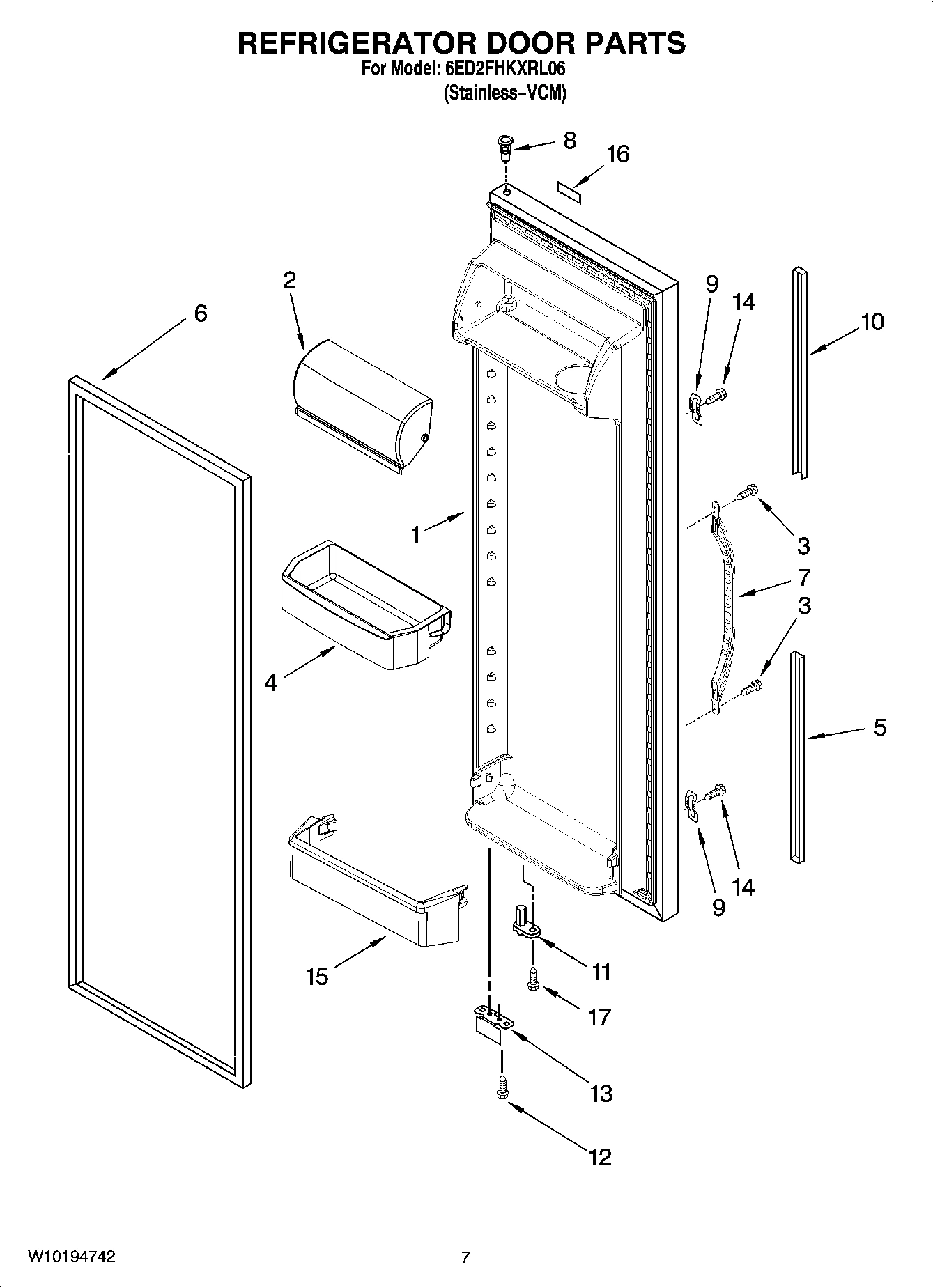 05 - REFRIGERATOR DOOR PARTS