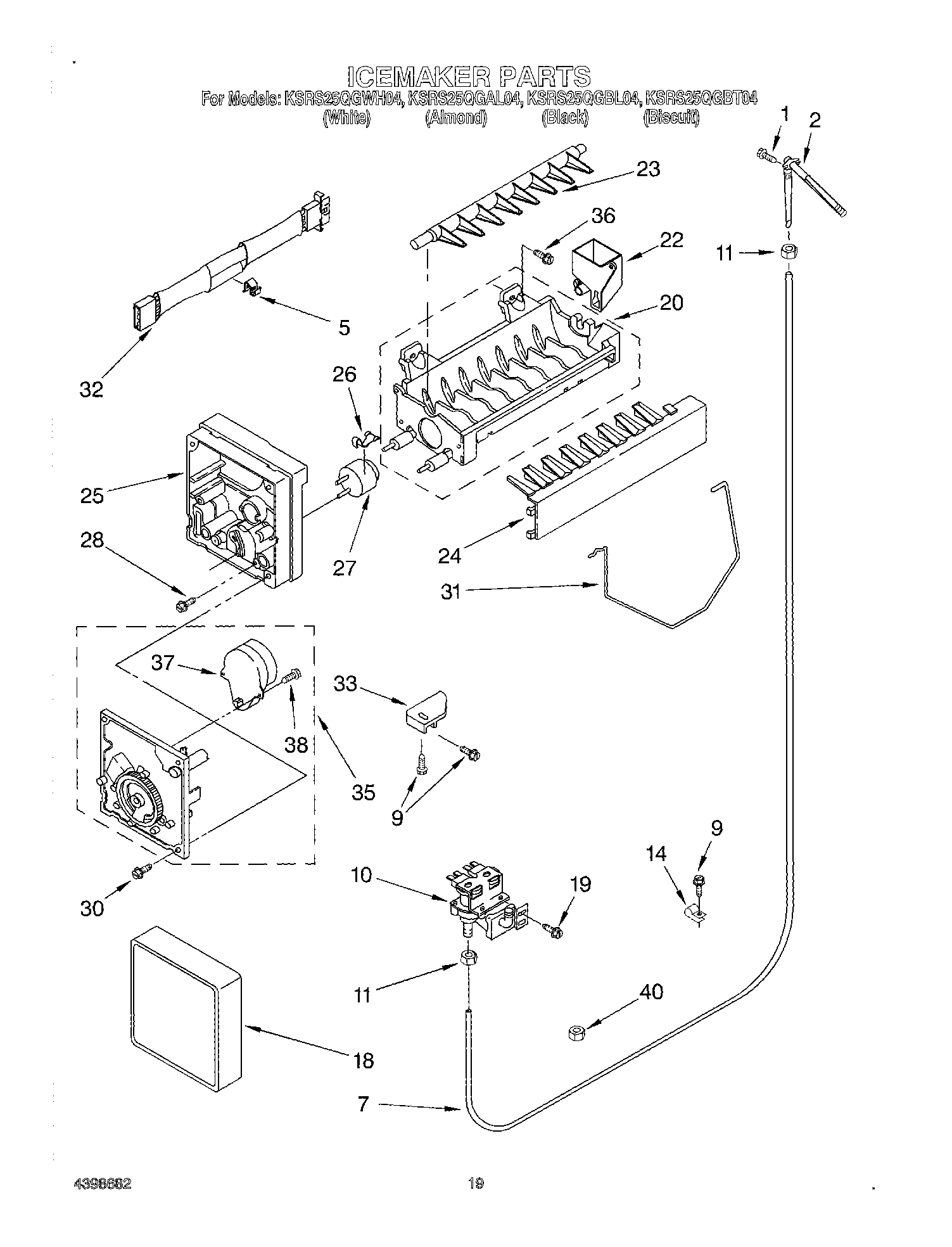 12 - ICE MAKER, OPTIONAL