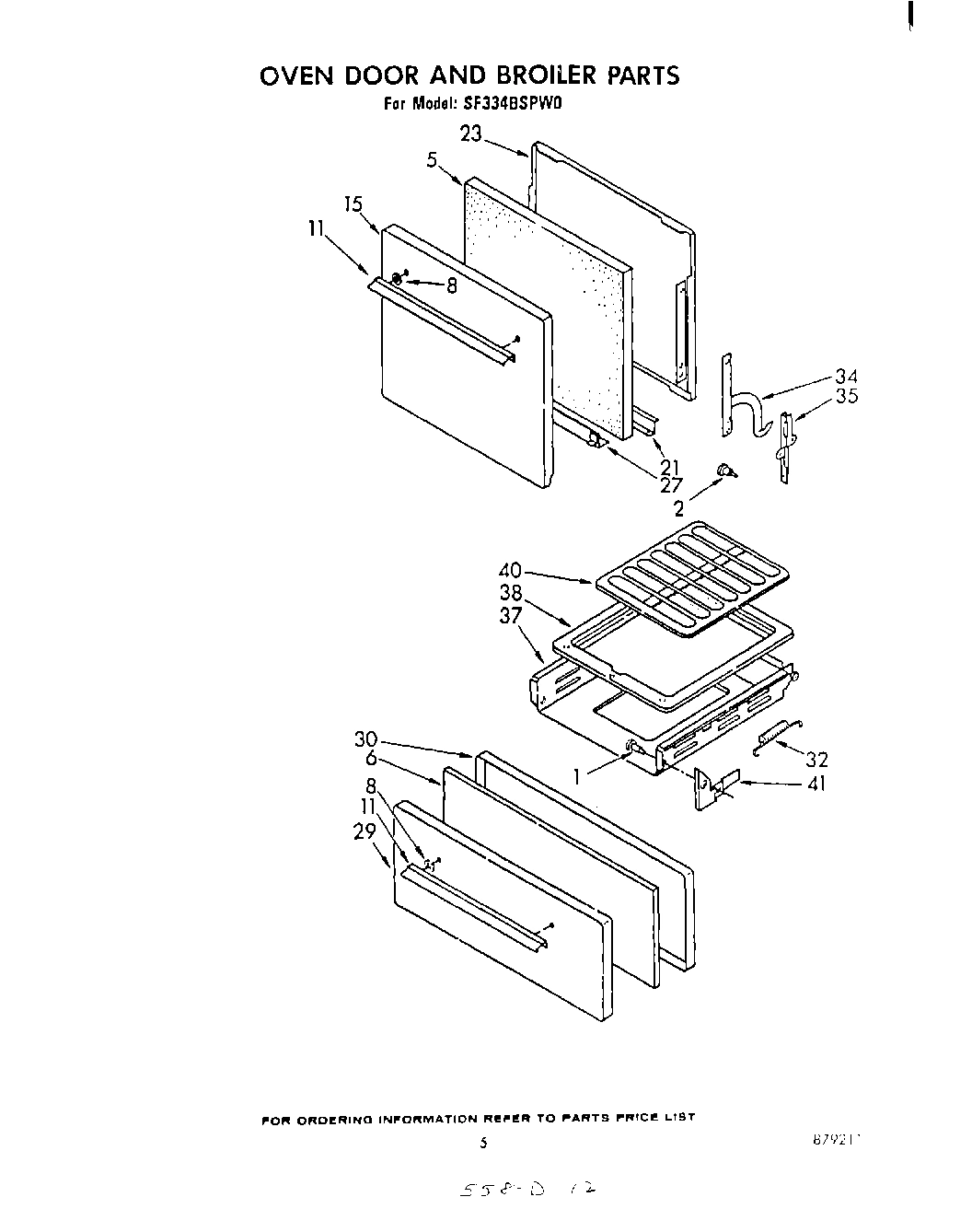 04 - OVEN DOOR AND BROILER