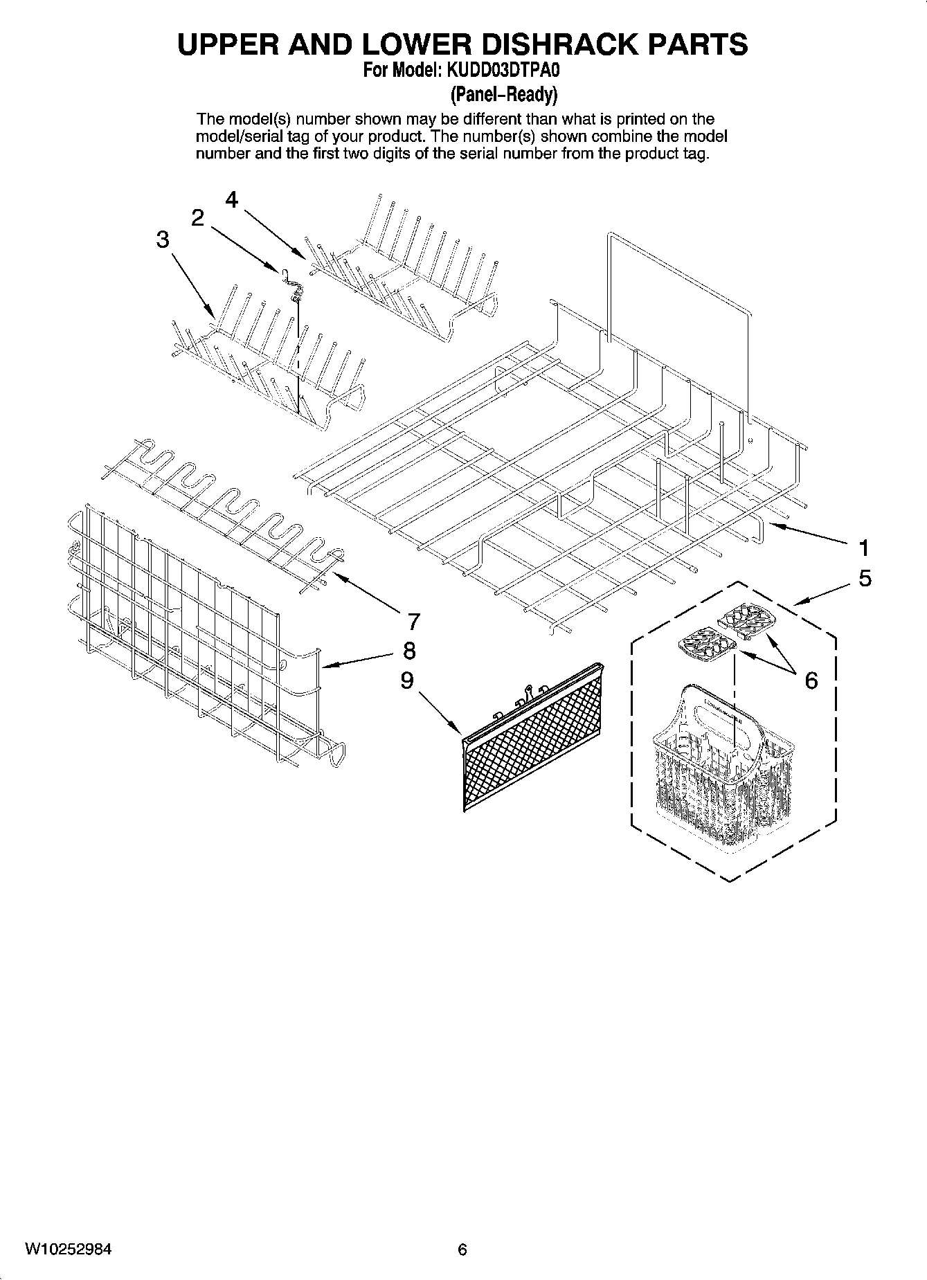 04 - UPPER AND LOWER DISHRACK PARTS