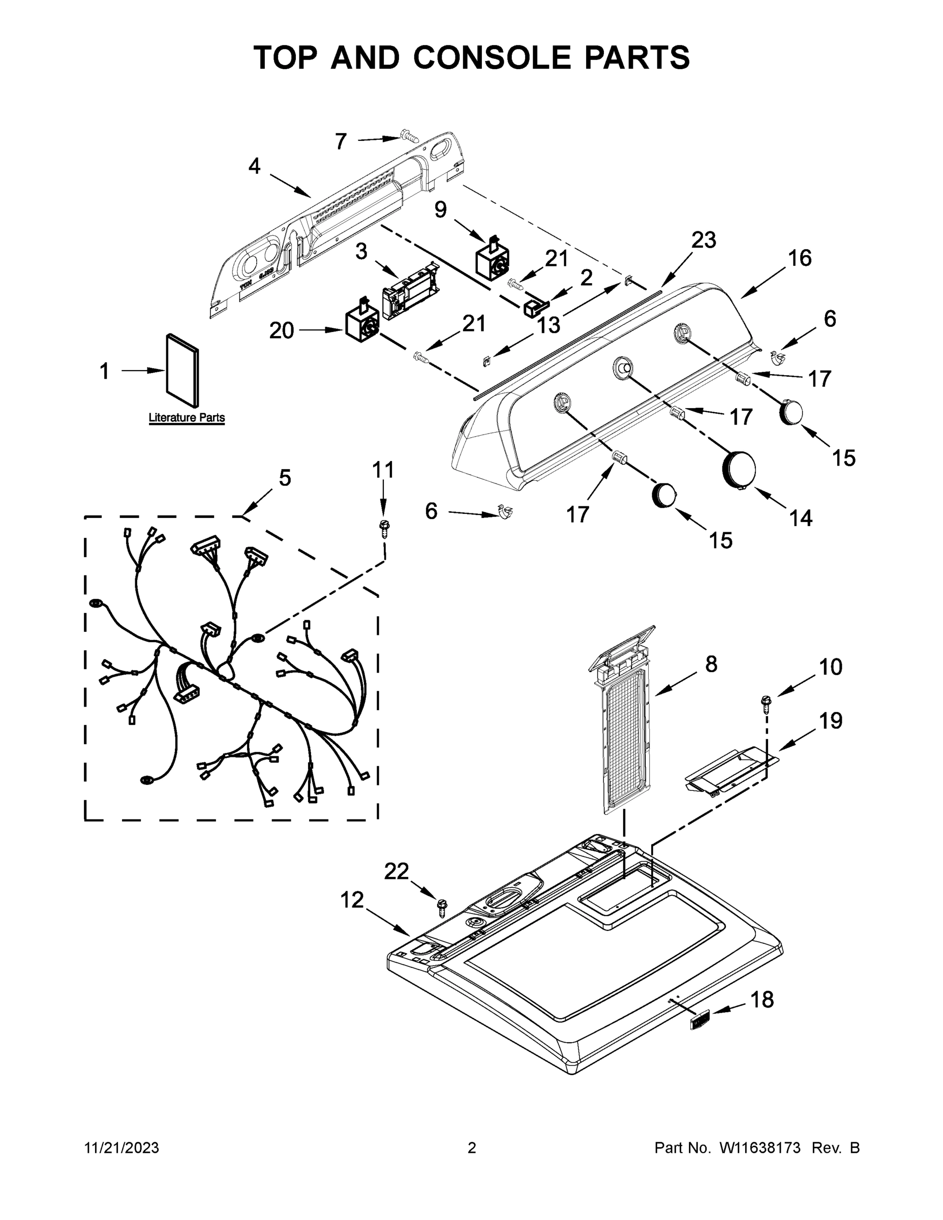 02 - TOP AND CONSOLE PARTS