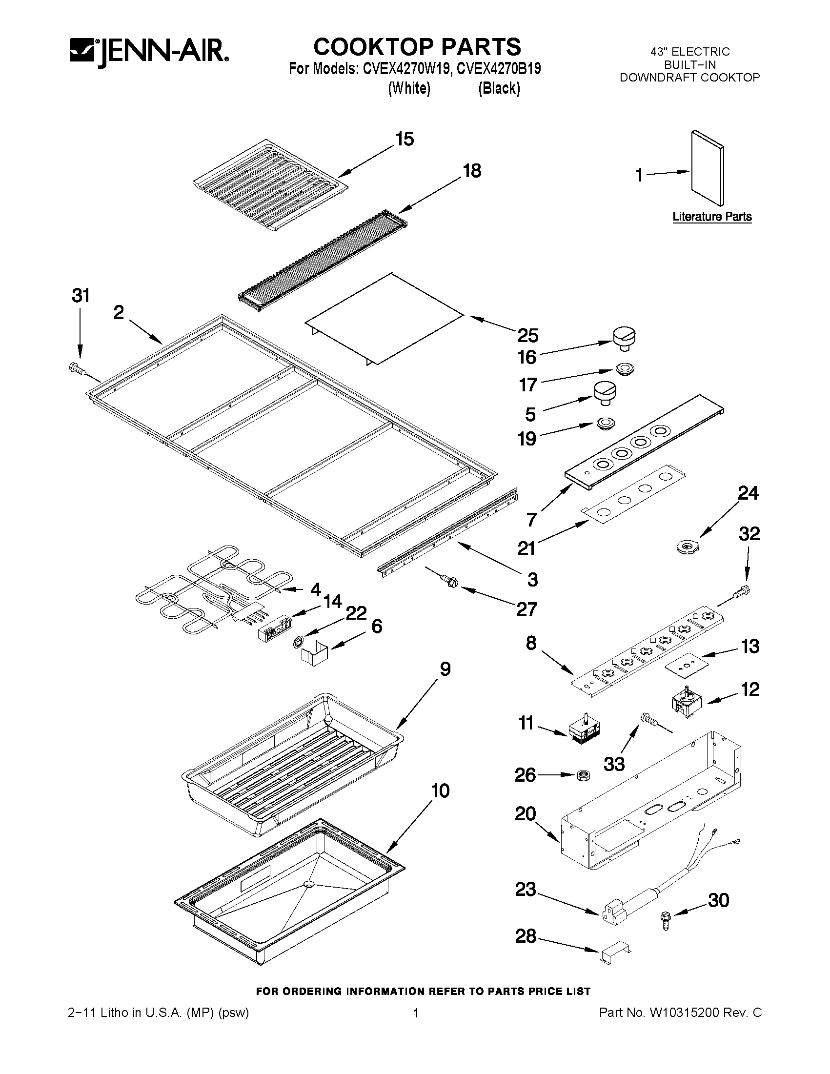 01 - COOKTOP PARTS