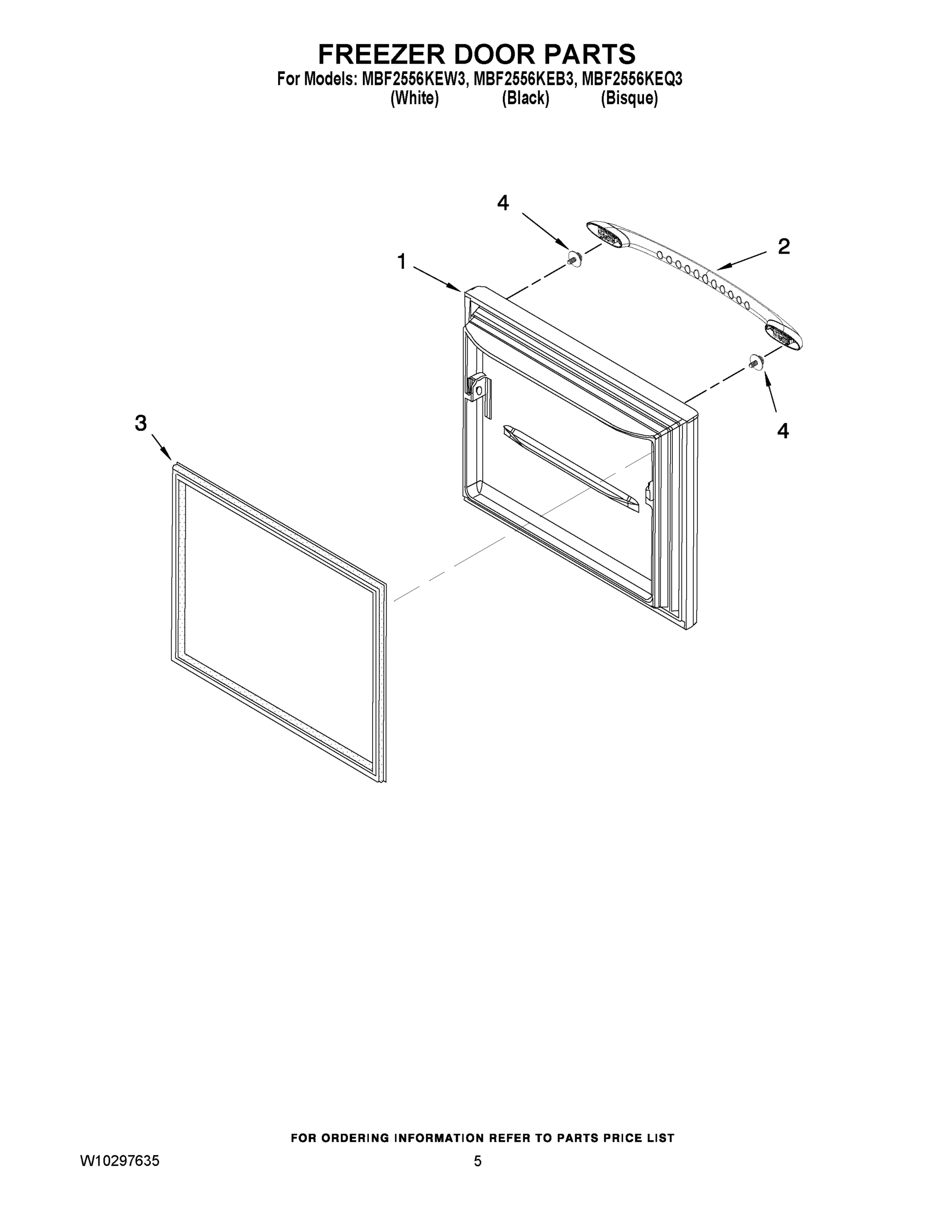 03 - FREEZER DOOR PARTS