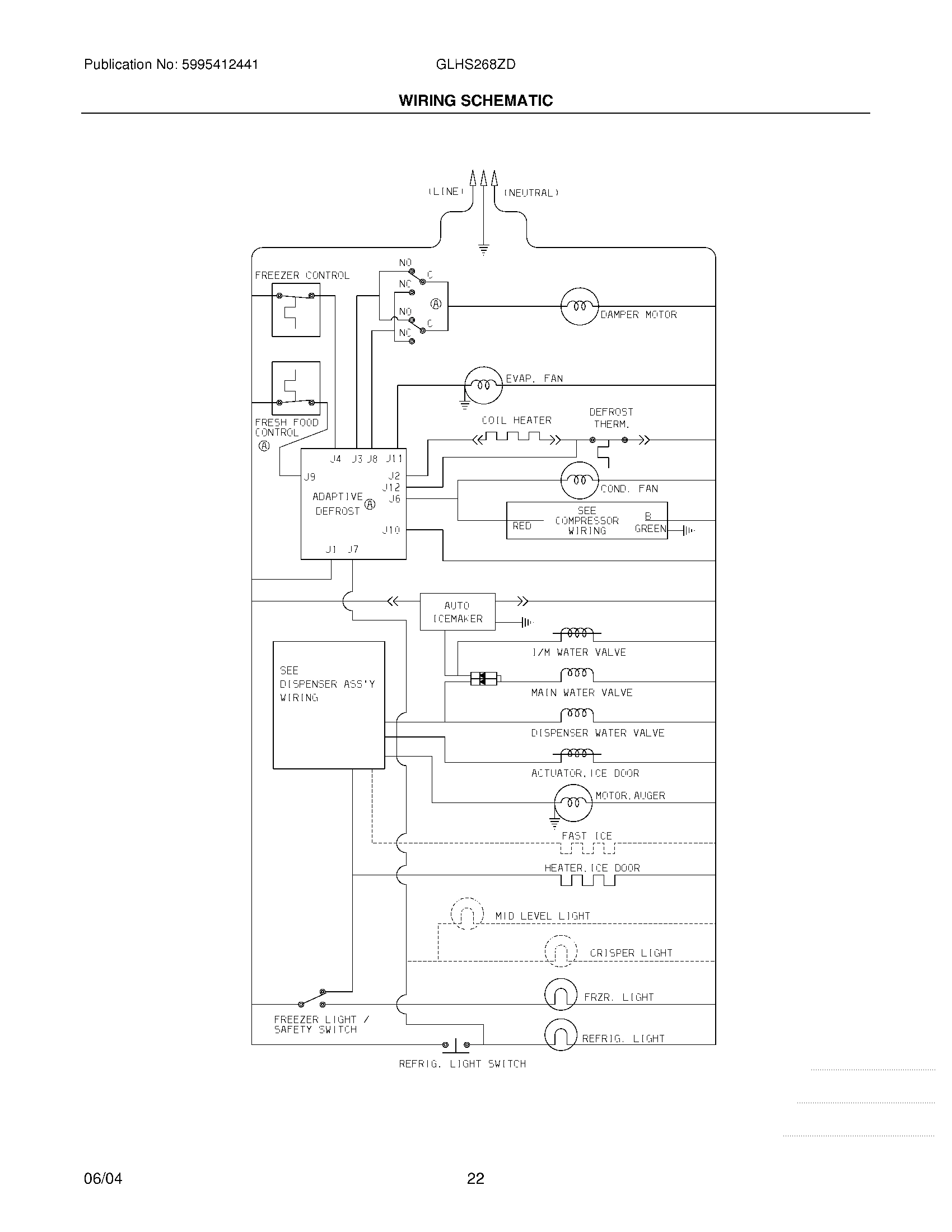 22 - WIRING SCHEMATIC