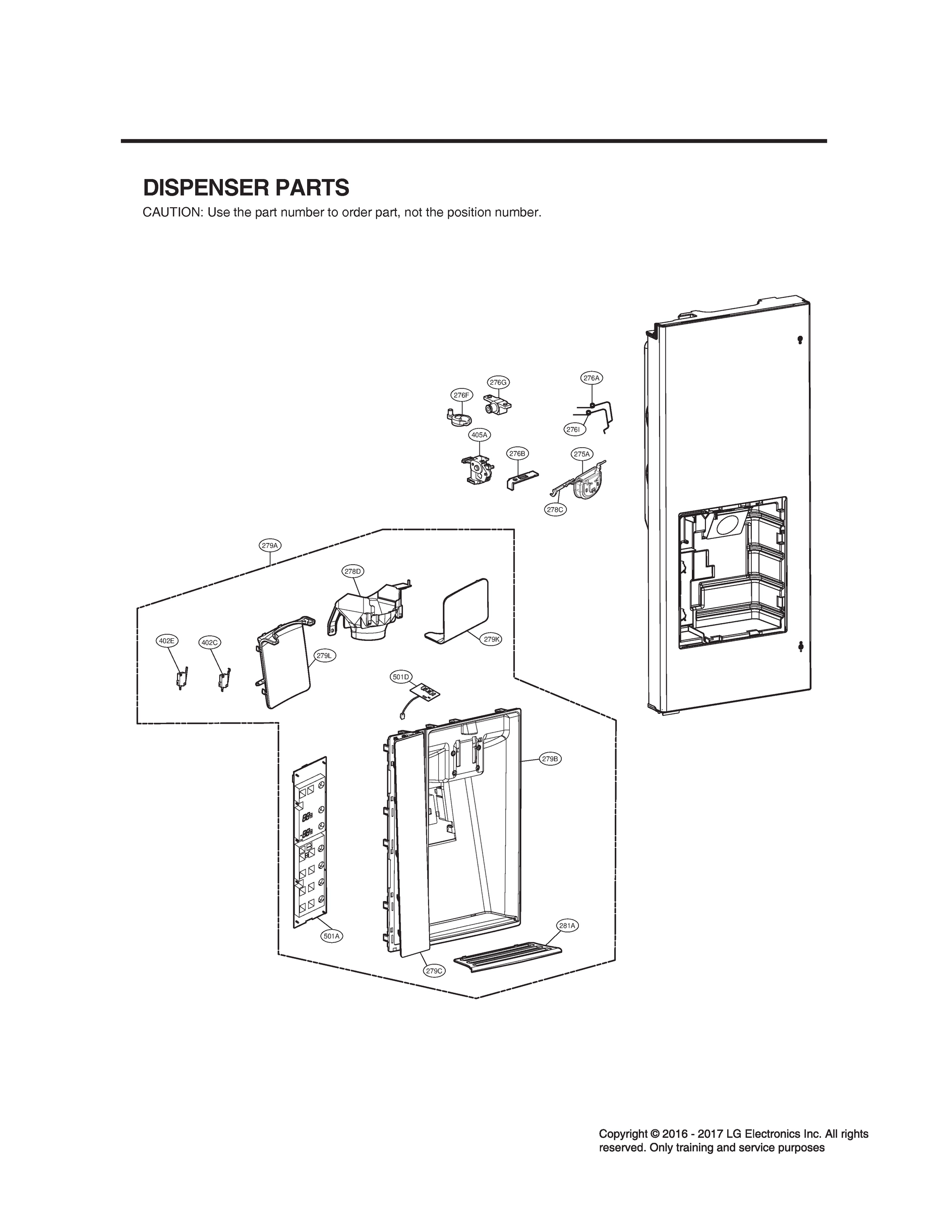 DISPENSER PARTS