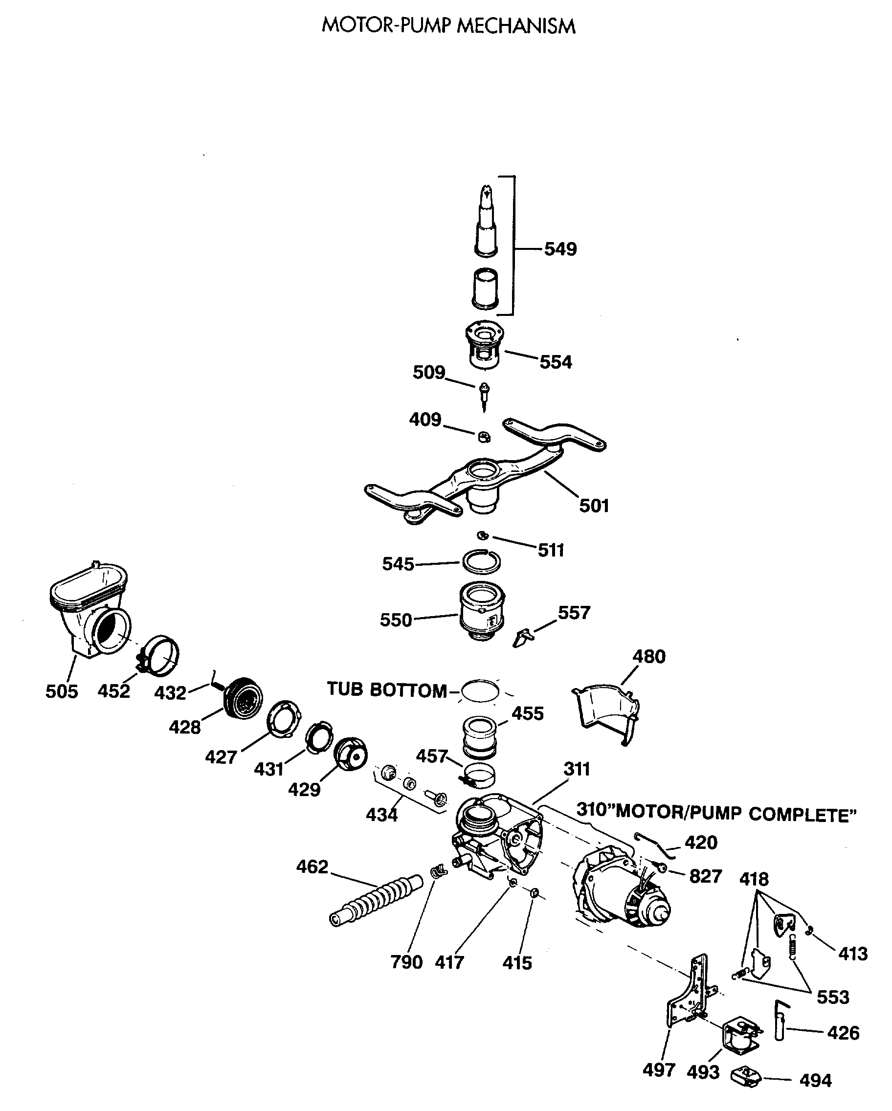 MOTOR-PUMP MECHANISM