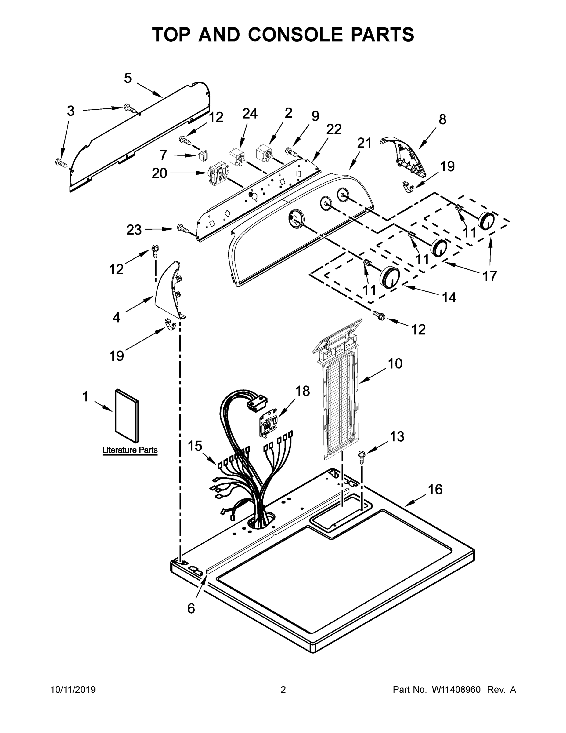 02 - TOP AND CONSOLE PARTS