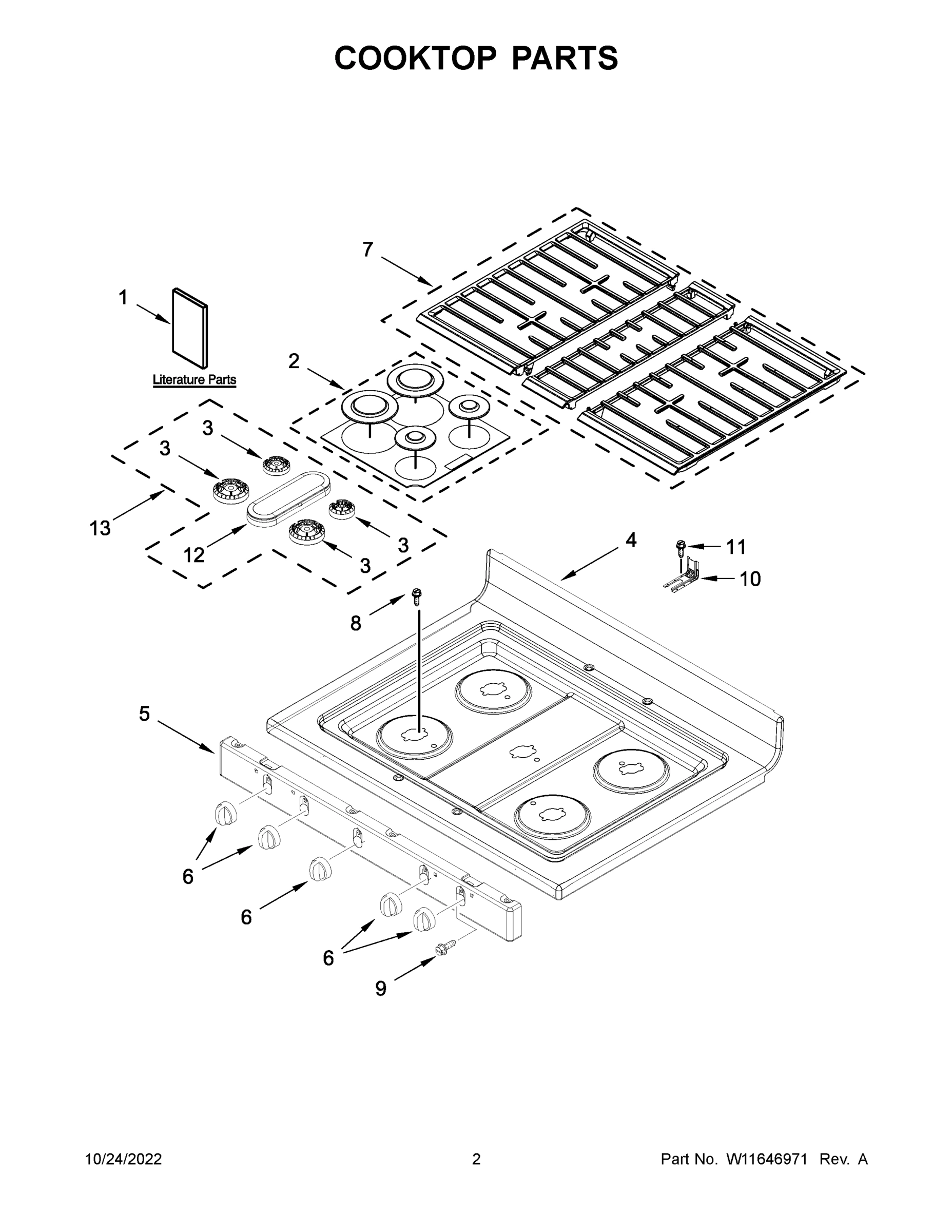 02 - COOKTOP PARTS