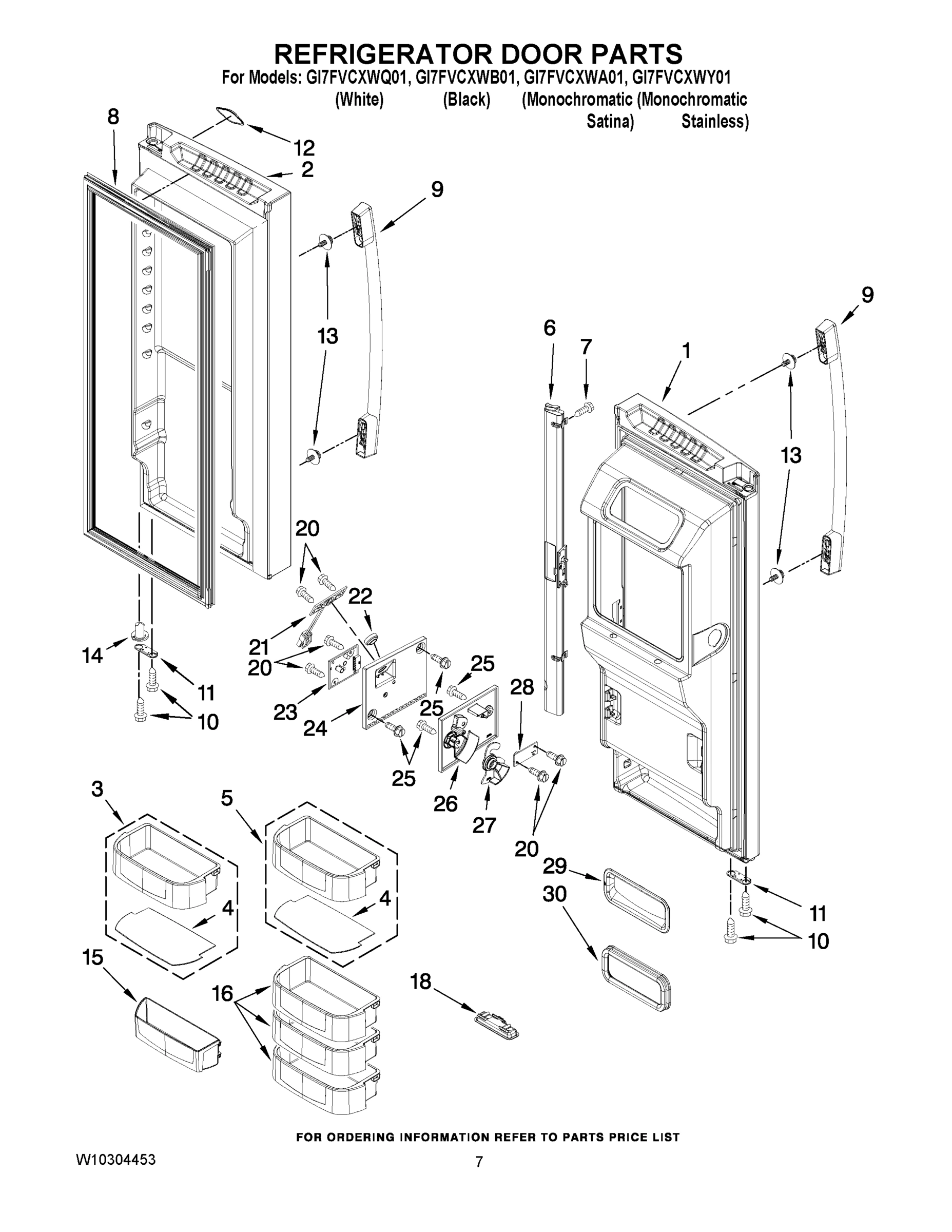 04 - REFRIGERATOR DOOR PARTS