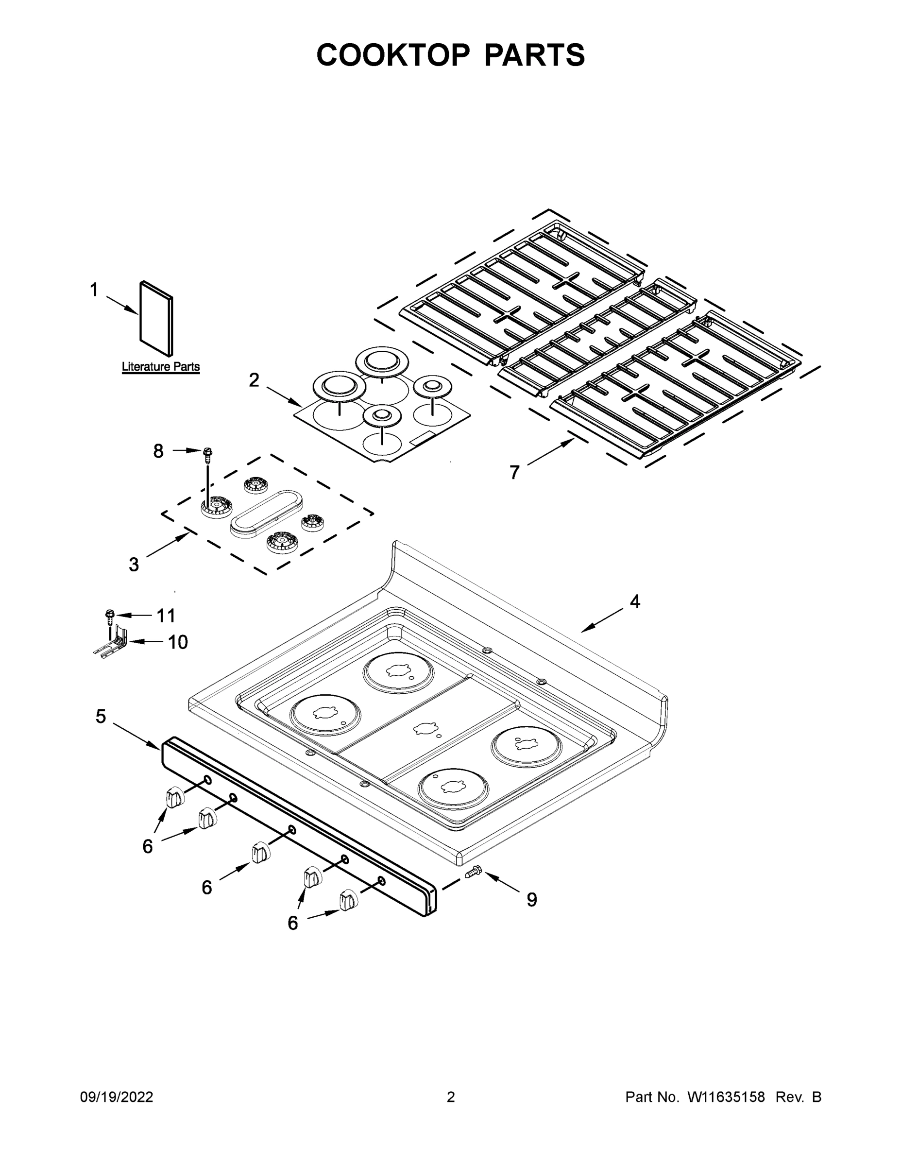 02 - COOKTOP PARTS